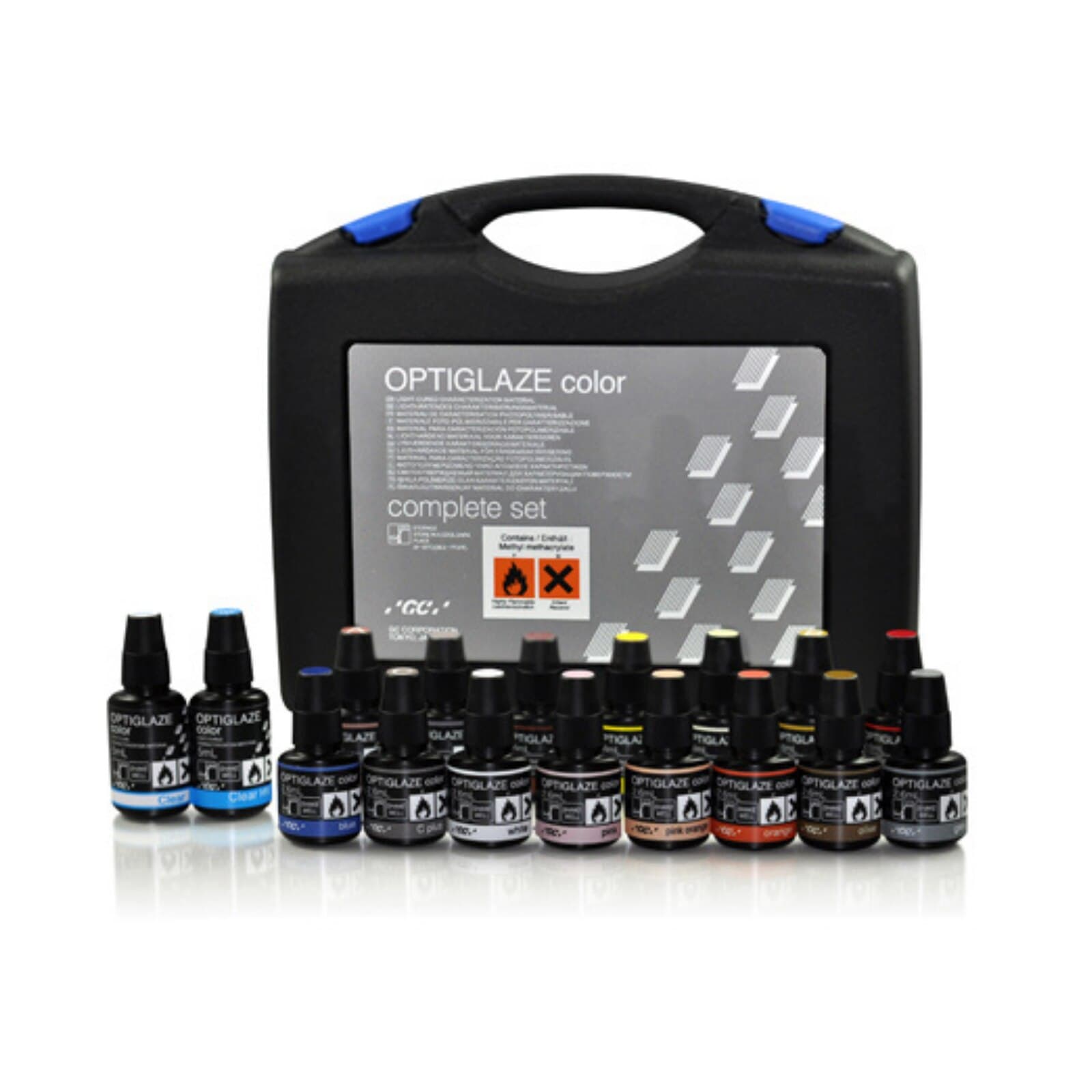 GC America OptiGlaze Color Blue, Light-Cured Nano-Filled Surface Glaze, 2.6 mL Bottle, #8420 thumbnail 10