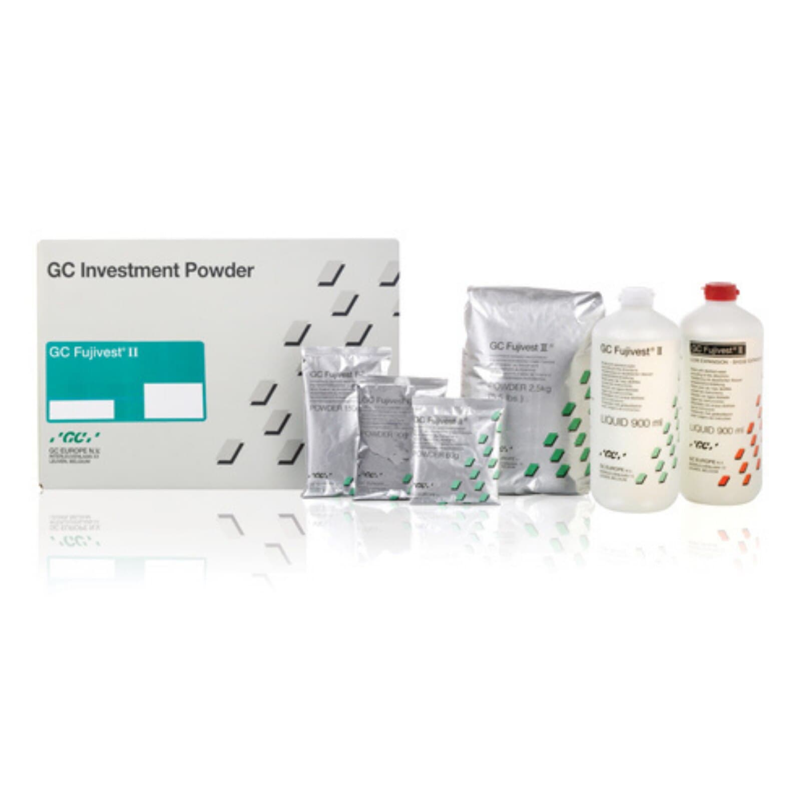 GC America Fujivest II Investment Powder, Carbon-Free Phosphate-Bonded, 4g Pouches, 2/Pk thumbnail 2