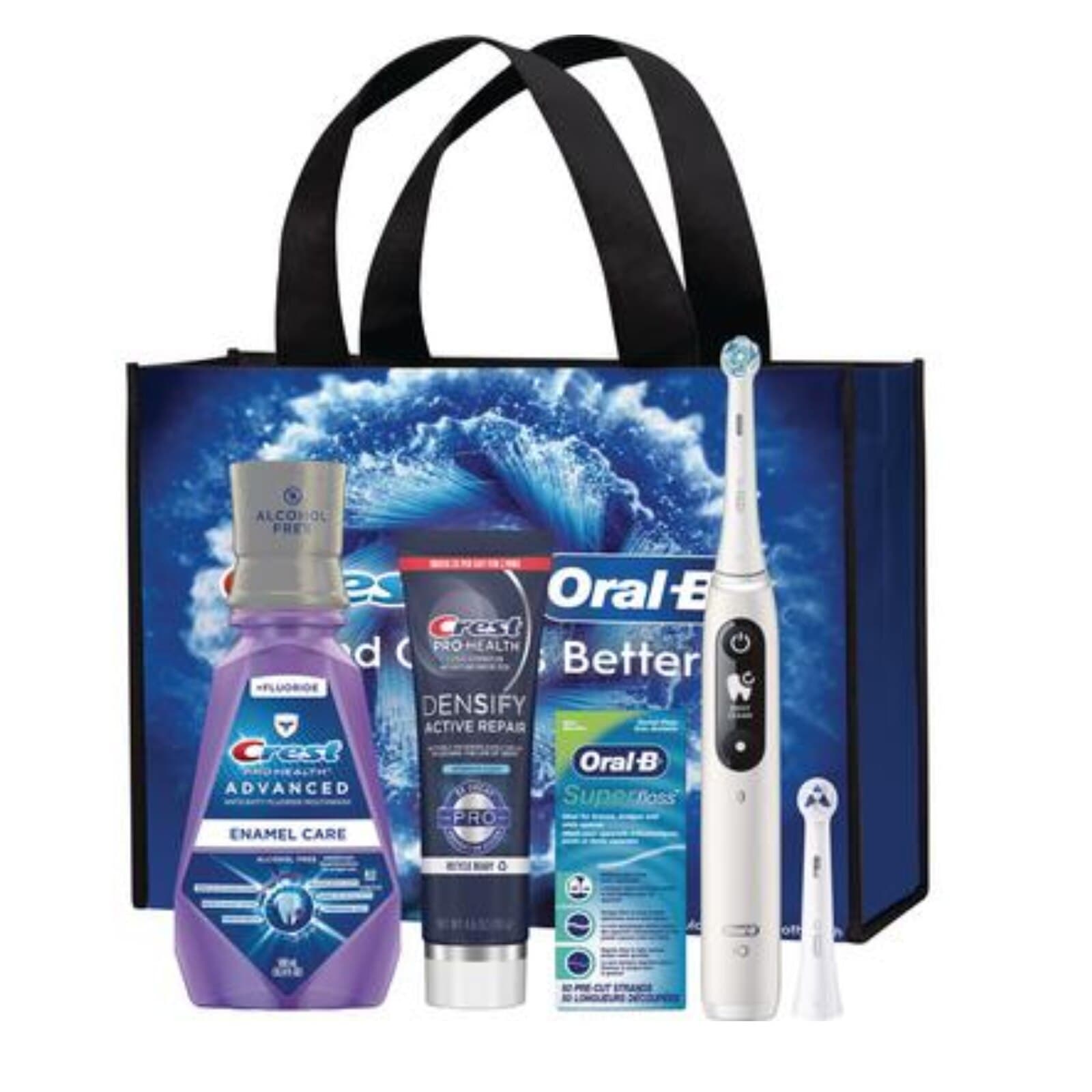Crest Oral-B iO Ortho Essentials System, 3 Kits/Case (iO6 Electric Toothbrush Bundle with Crest PRO-HEALTH Toothpaste, Mouthwash, Superfloss, and Brush Heads) thumbnail 2