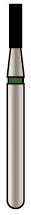 Alpen X1 Diamond Single Use Bur, FG, Cylinder Flat End, #835-012C, Coarse, Green, 1.2 mm Diameter, 4.0 mm Length, 25/Pk, X835C012 thumbnail 6