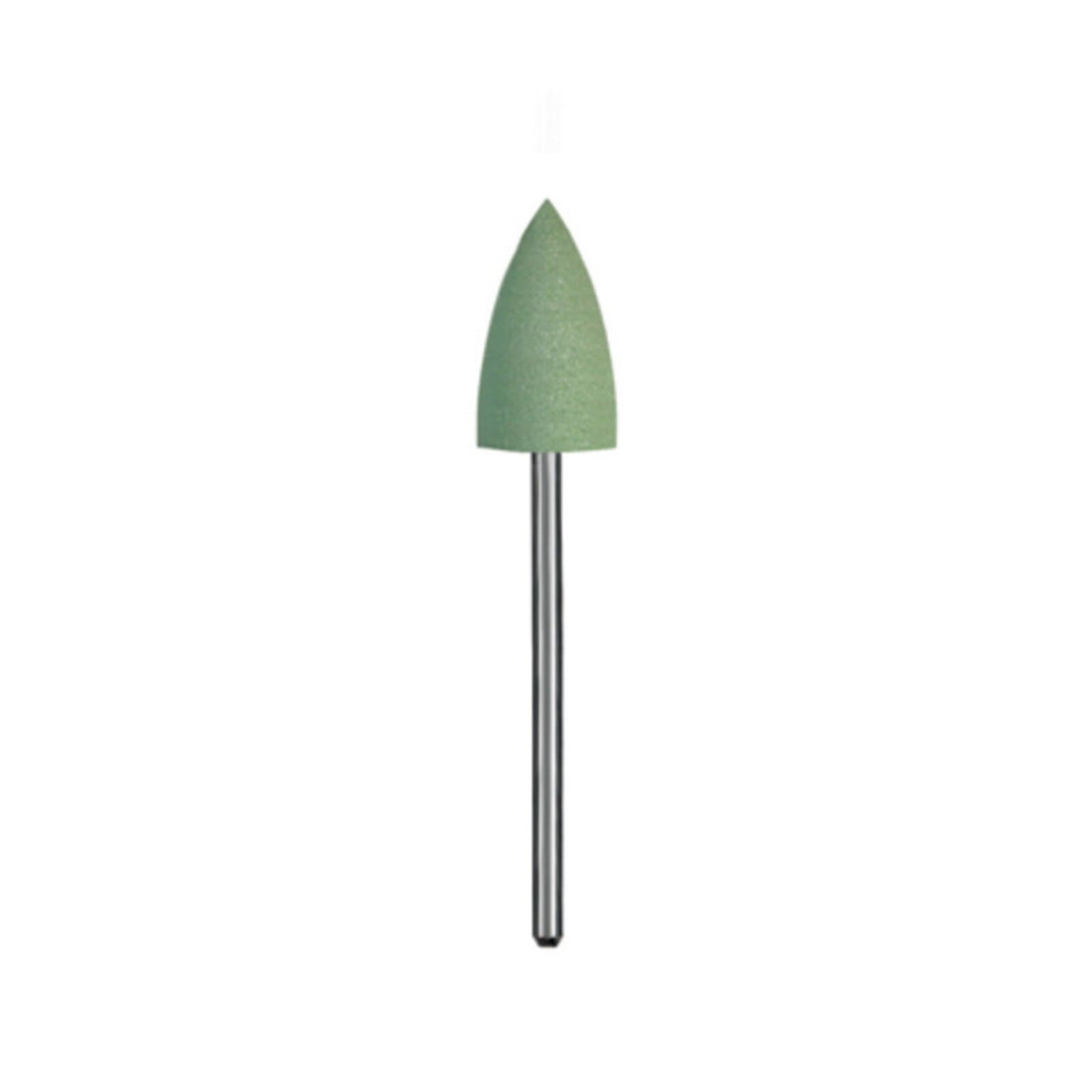 Dedeco Silicone Jumbos Acrylic Polisher, Shape D, Green, Coarse, HP 3/32" (2.35mm) Shank, 5/Box thumbnail 2