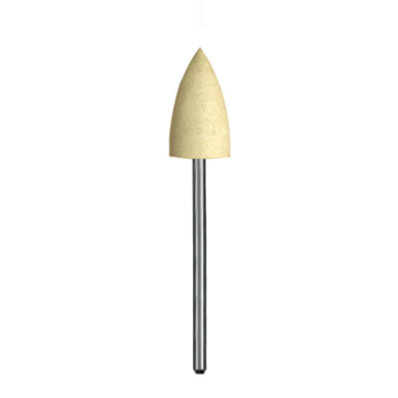 Dedeco Silicone Jumbos Acrylic Polisher, Shape D, Yellow, Fine, HP 3/32" (2.35mm) Shank, 5/Box thumbnail 2