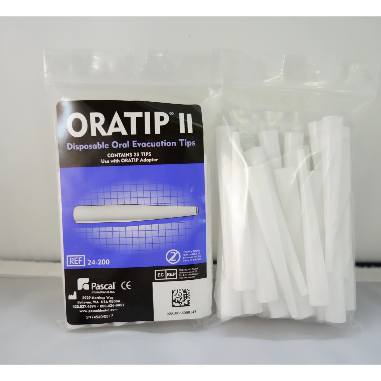 Oratip II High-Volume Evacuator Tips, White, with Adapter, 50/Pk, 24-205 thumbnail 5