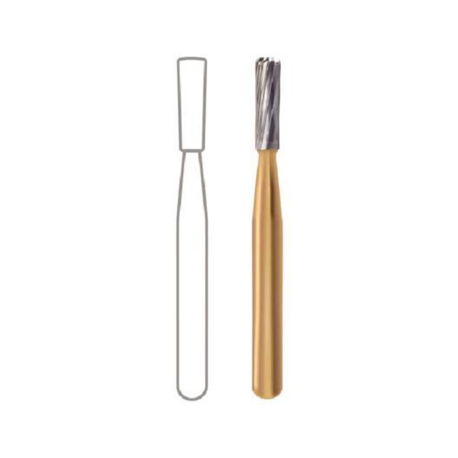 Midwest® Trimming and Finishing Carbide Bur, FG - Inverted Taper 12 Blade, #7304, 1.4 mm Diameter, 4.4 mm Length, 10/Pkg, 389520 thumbnail 2