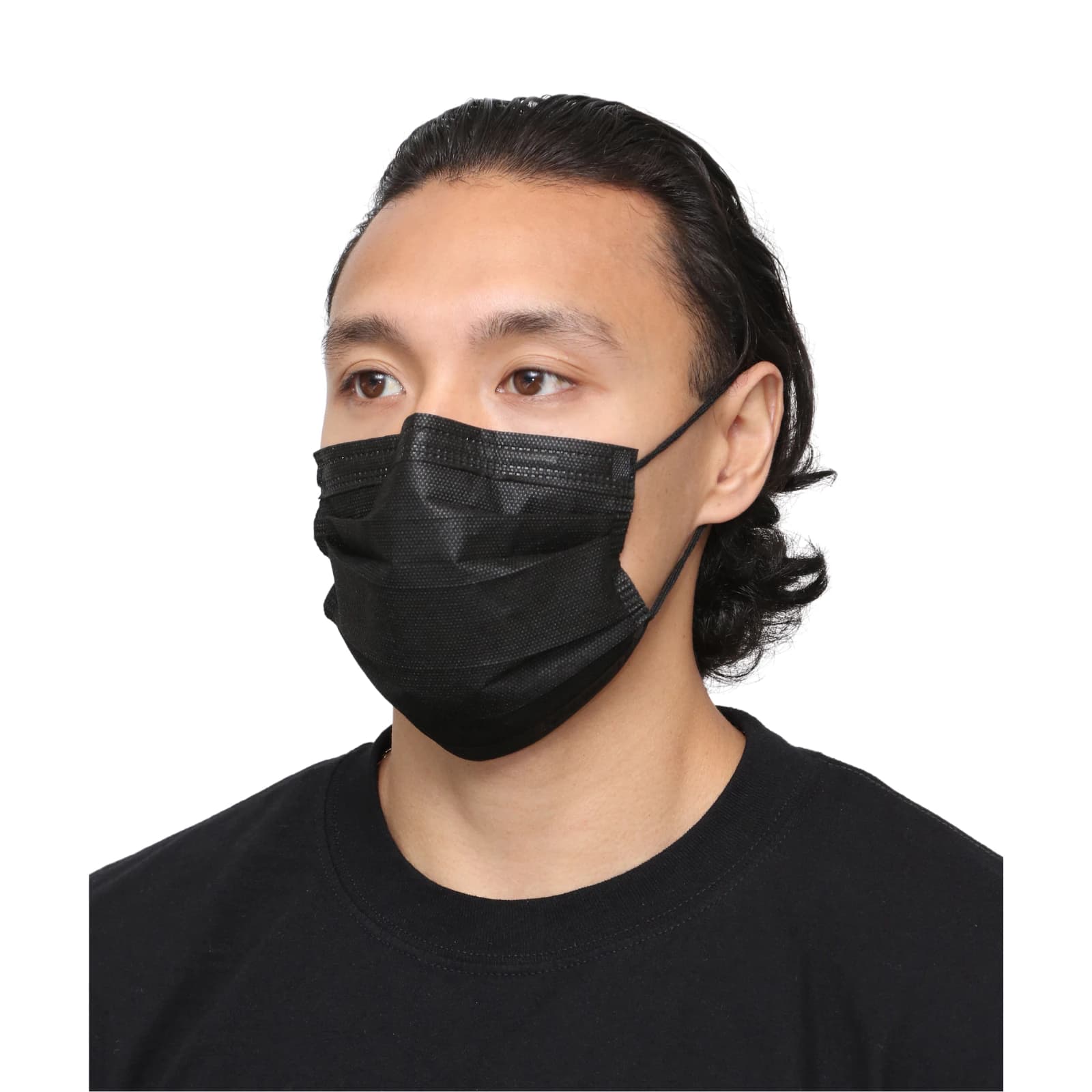 Cranberry S3+ ASTM Level 3 Procedure Face Mask, Black, Ear Loop, 50/Box, S3160K thumbnail 18