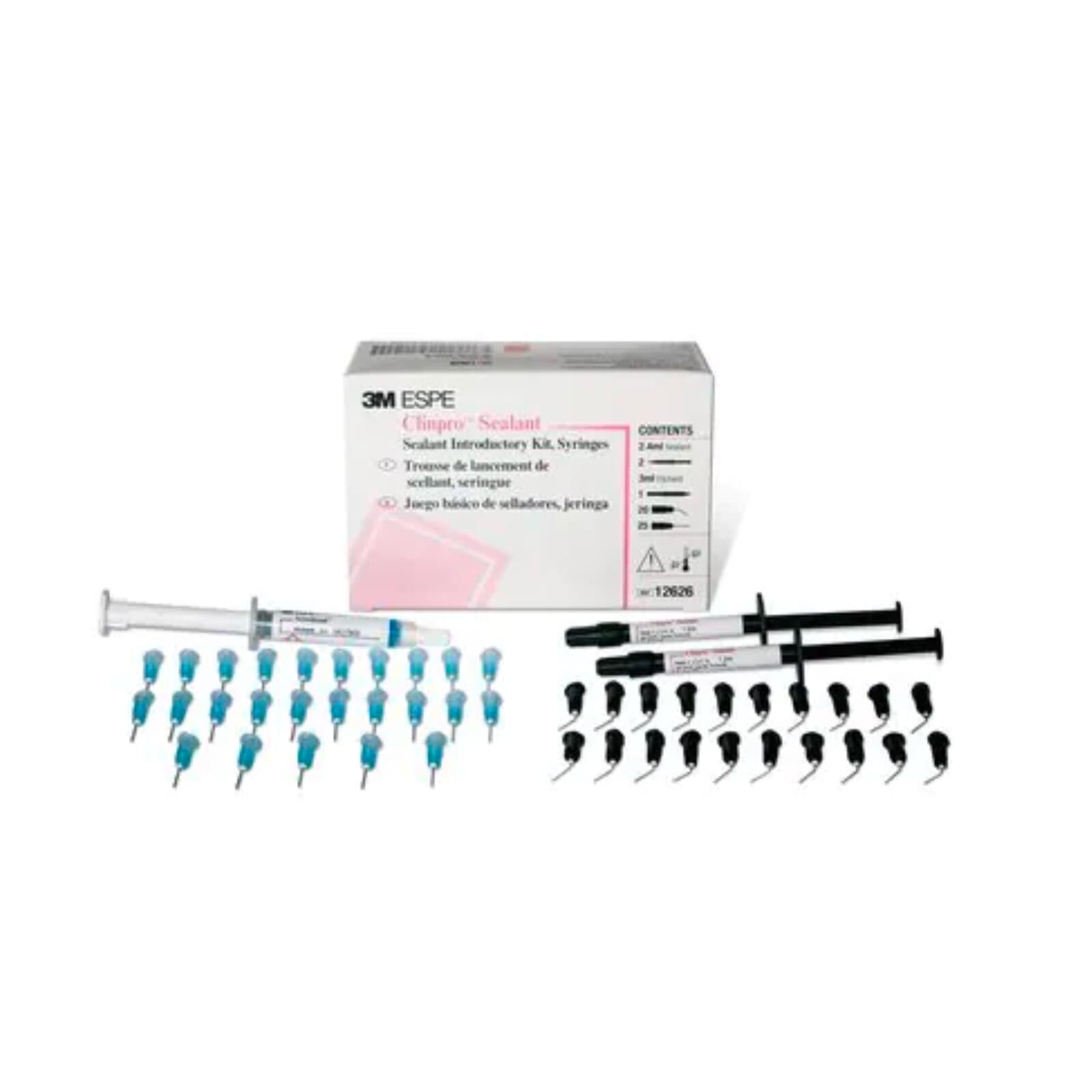 3M Clinpro Sealant Introductory Kit Syringes, Light Cure, Pink-to-White Color Change, 2 x 1.2 mL Syringes, 12626 thumbnail 11