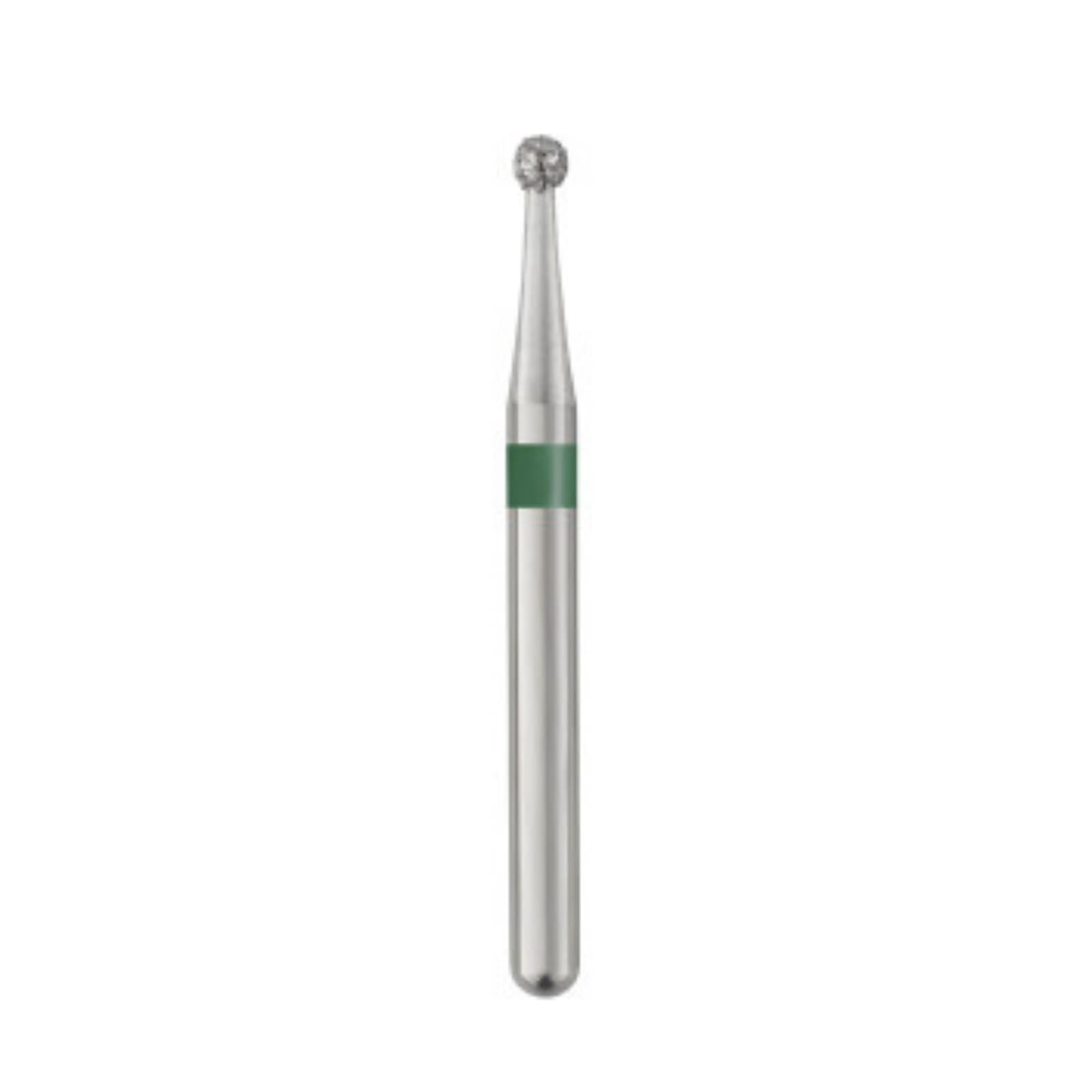 Piranha Diamond Single-Use Burs, FG, Round, # 801-012, 1.2 mm, Coarse, Green, 25/Pk, 801-012C thumbnail 3