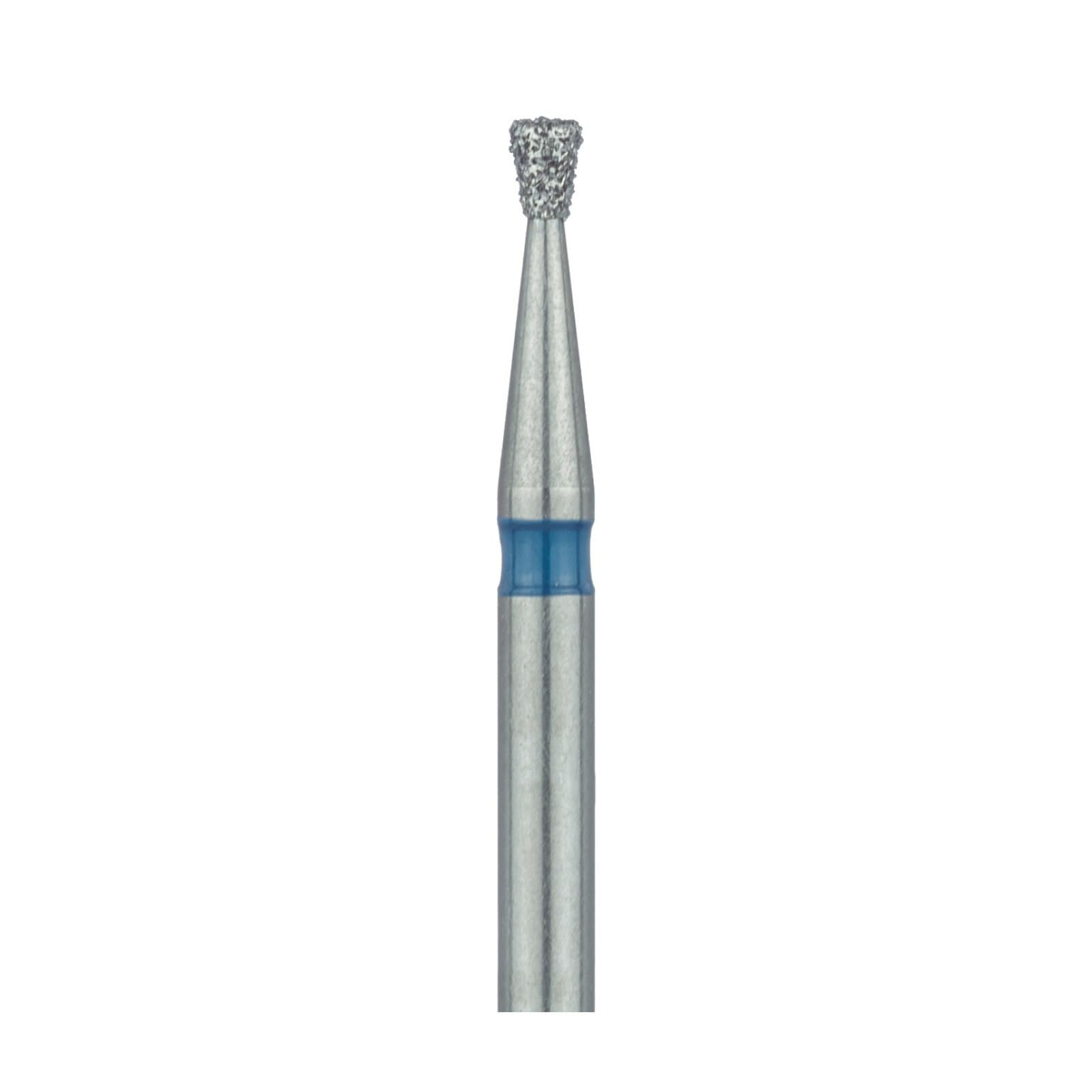 Meisinger 805-012-FG Diamond Bur, Inverted Cone, Medium Grit, Blue Ring, Friction Grip, 1.2 mm Head Diameter, 1.5 mm Head Length, 5/Pkg thumbnail 3