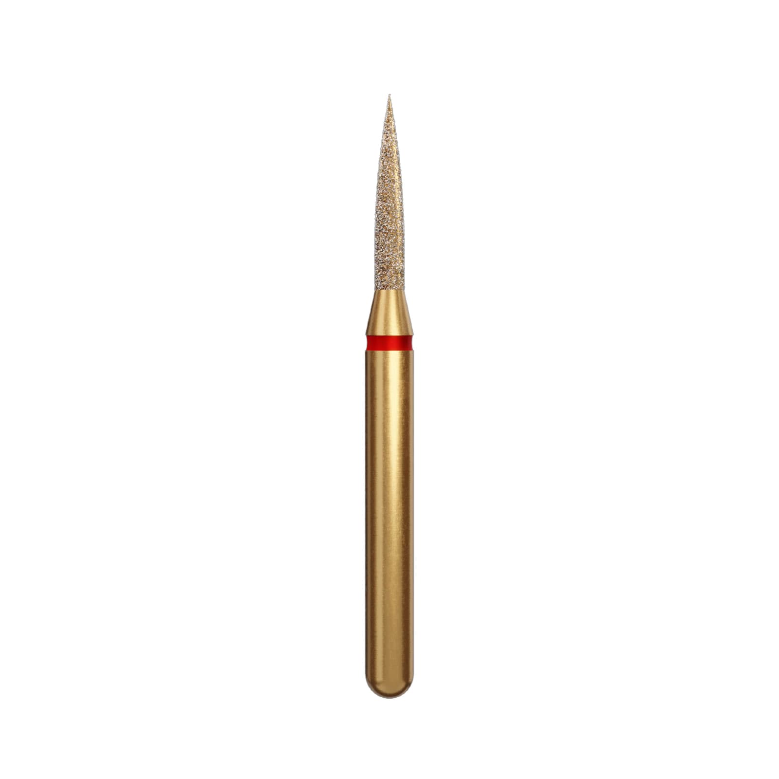 Alpen Multilayer Diamond Bur FG 860-65.012, Fine Grit, Flame Shape, 6.5mm, 5/Pk - Alpen FG #860-65.012 Fine Grit, Flame Shaped Diamond Bur. Package of 5 Burs - Image 1