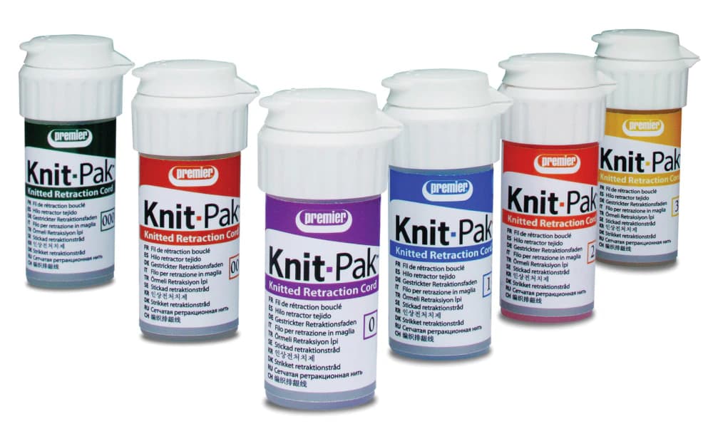 Premier Knit-Pak Knitted Retraction Cord, Size 2, Plain, Non-Impregnated, Orange, 100" (254 cm), 1/Pk, 9007555 thumbnail 6