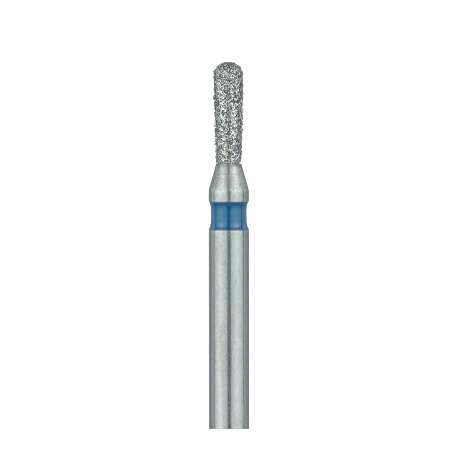 Meisinger 808R-012-FG Diamond Bur, Round End Pear, Medium Grit, Blue Ring, 1.2 mm Head Diameter, 4.0 mm Head Length, Friction Grip, 5/Pkg thumbnail 3