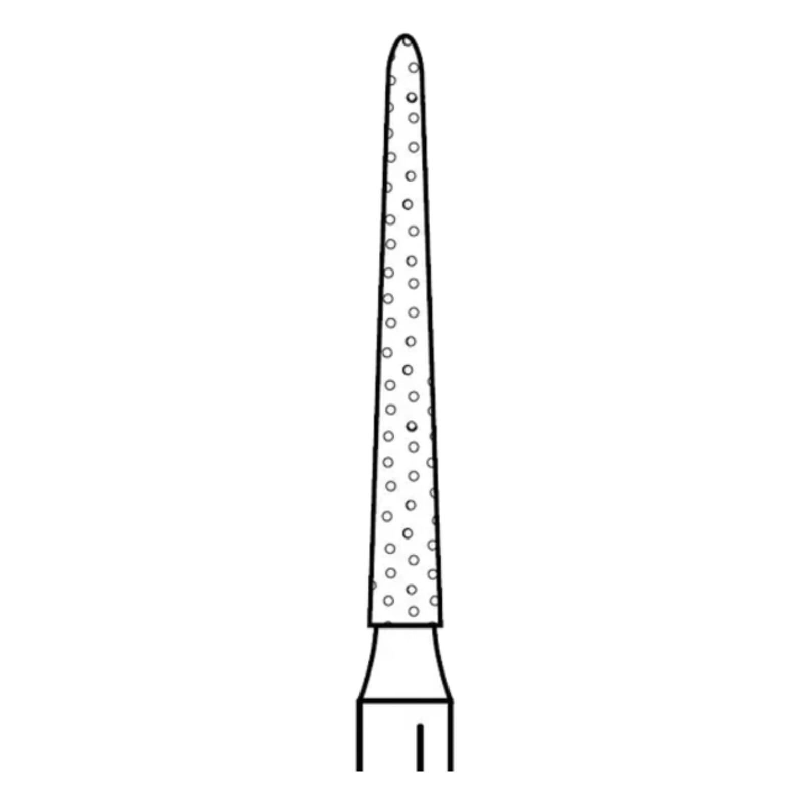 Two Striper Diamond Bur FG, Curettage K, #764.10, Coarse, Green, Cone Bevel End, 5/Pk, 2015980 thumbnail 2
