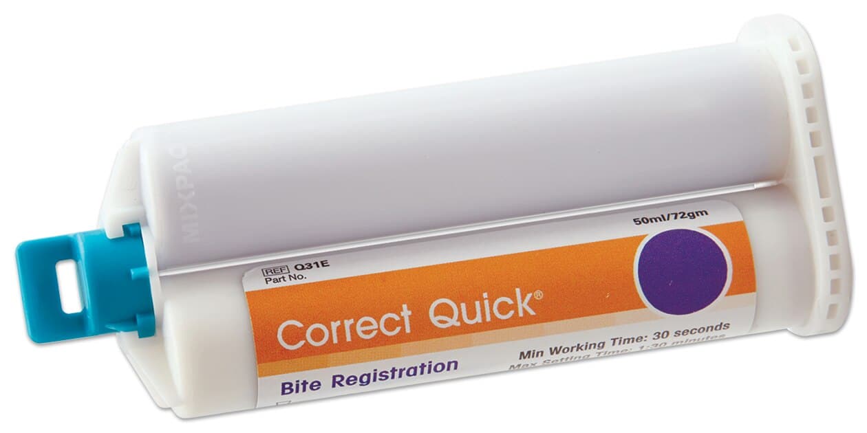 Correct Quick Bite VPS Bite Registration Material, Fast Set, 50 ml Cartridges, 32/Pk, Q31EB thumbnail 3