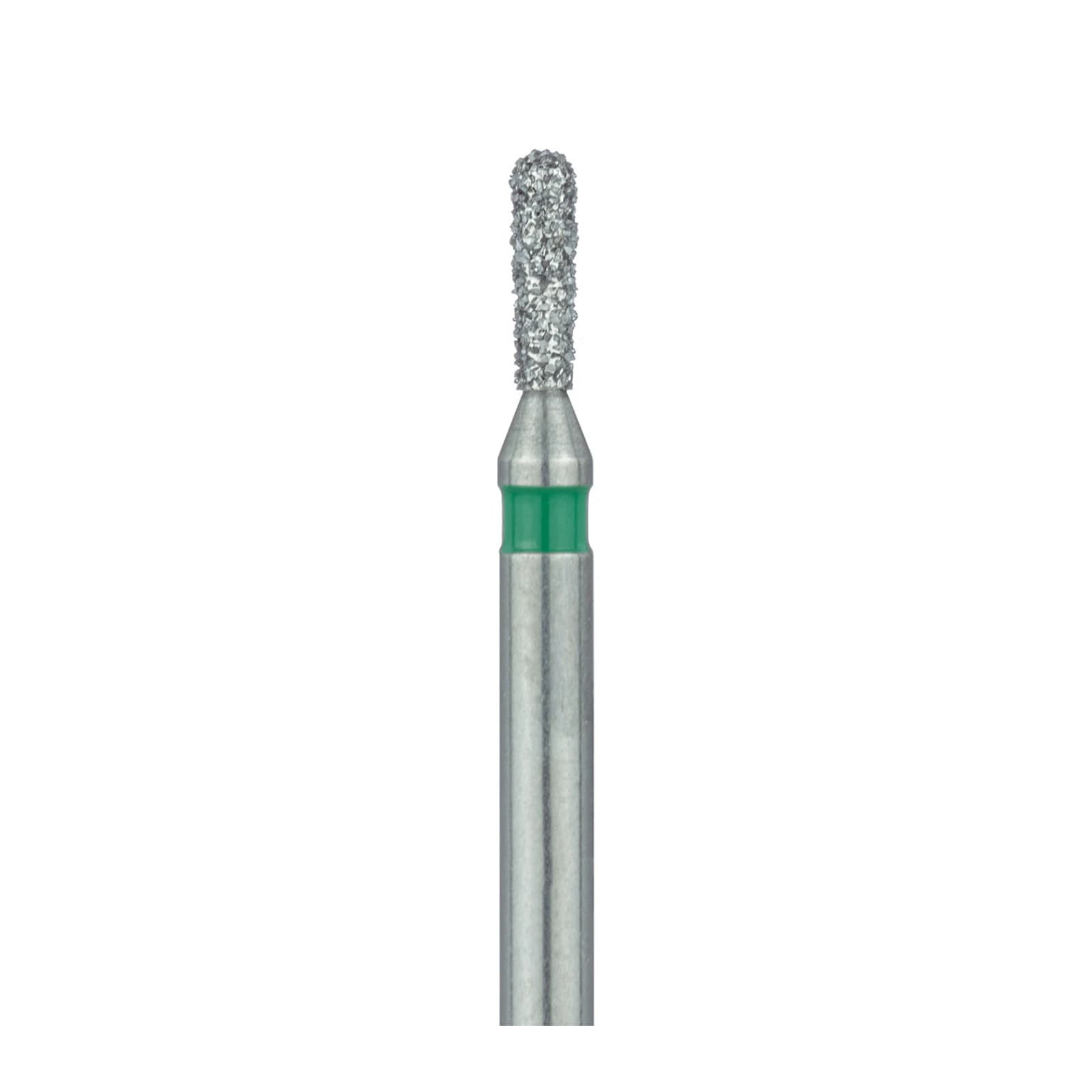Meisinger 808RG-012-FG Coarse Diamond Bur, Round End Pear, Friction Grip, 1.2 mm Head Diameter, 4.0 mm Head Length, Green Ring, 5/Pkg thumbnail 3