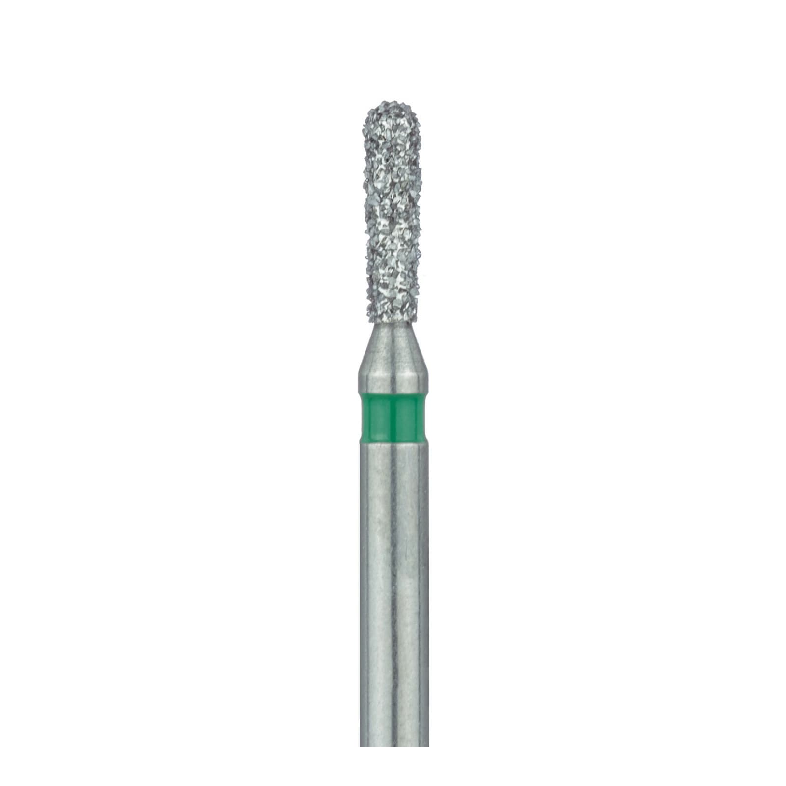 Meisinger 808RG-014-FG Coarse Diamond Bur, Round End Pear, Friction Grip, 1.4 mm Head Diameter, 5.0 mm Head Length, Green Ring, 5/Pkg thumbnail 3