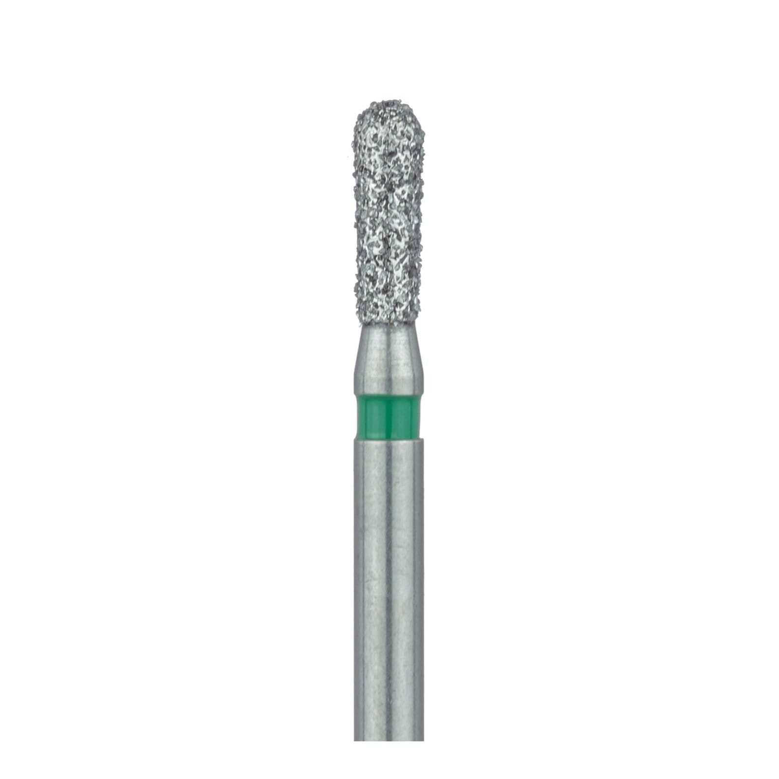 Meisinger 808RG-016-FG Coarse Grit Round End Pear Diamond Bur, Friction Grip, 1.6 mm Head Diameter, 5.0 mm Head Length, Green Ring, 5/Pkg thumbnail 3