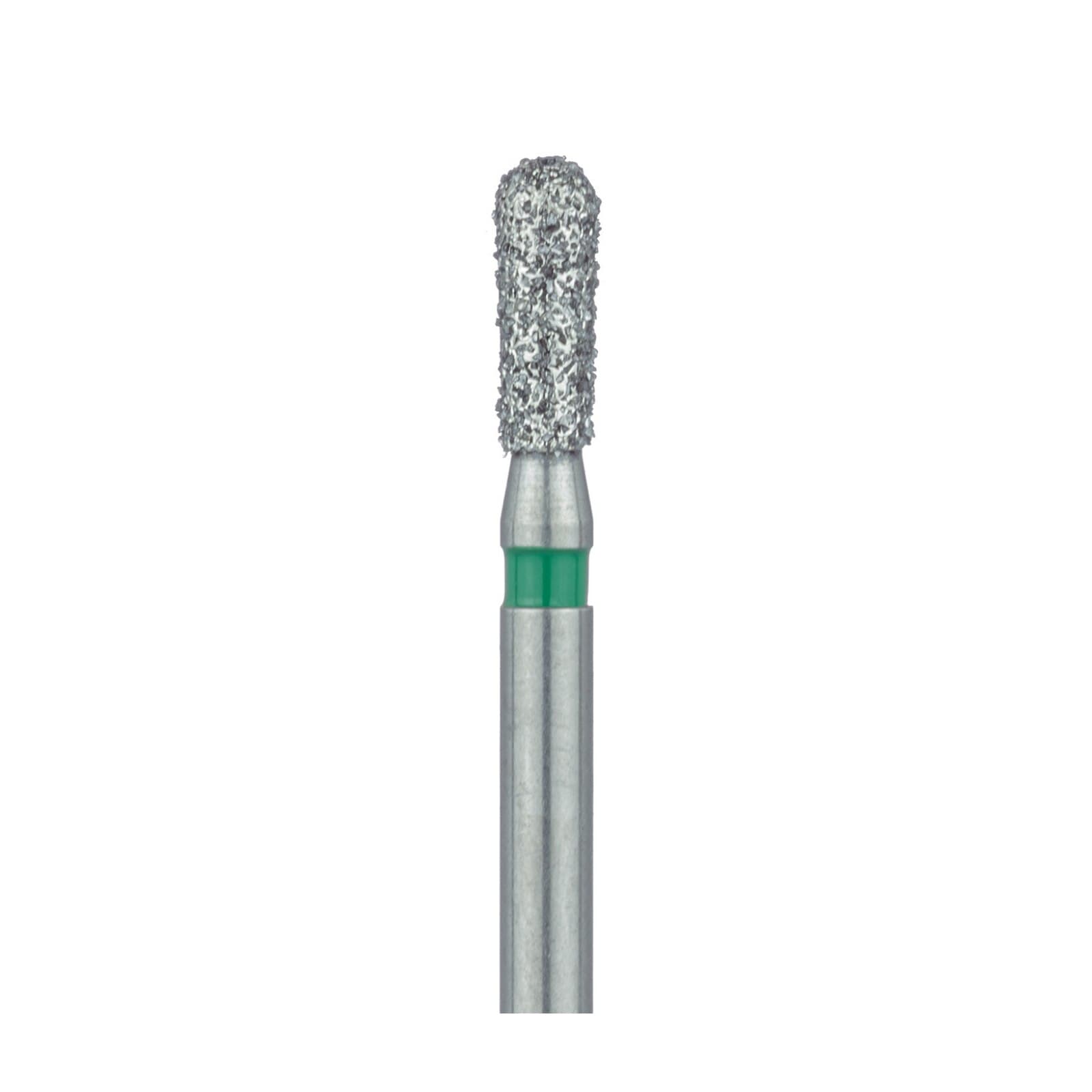Meisinger Multi-Use Diamond Bur, Friction Grip, Round End Pear, 808RG, 1.8 mm, Coarse, Green, 5/Pk, 808RG-018-FG thumbnail 4