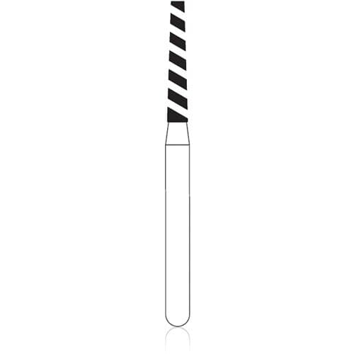 NTI Turbo Diamond Bur, FG, Super Coarse, Round End Taper, 855-014, 5/Pk, SC855-T-014 thumbnail 2