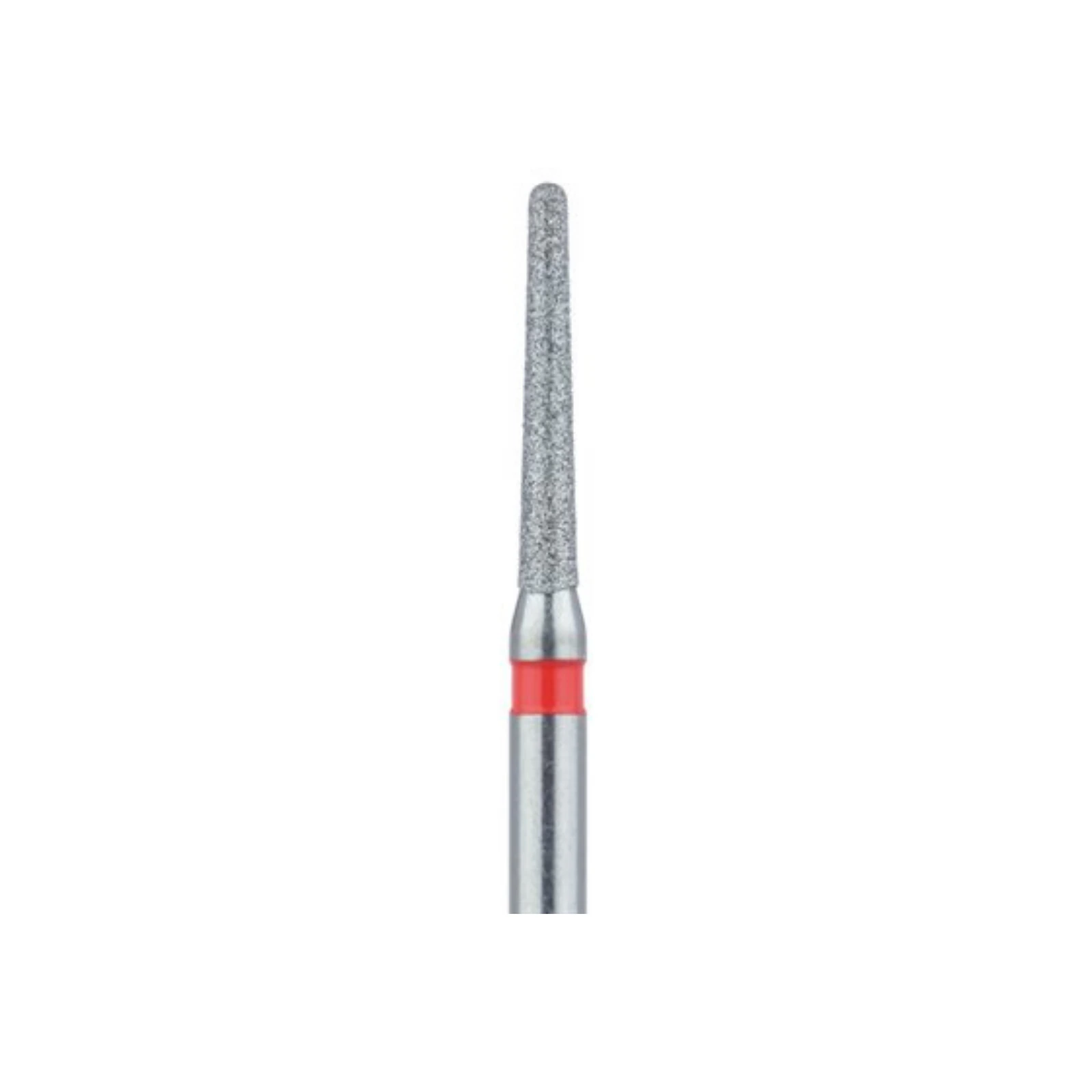 Meisinger FG #850F-012 Fine Round End Taper Diamond Bur, 1.2mm Head, 8mm Working Length, Red Ring, Friction Grip, 5/Pk thumbnail 3
