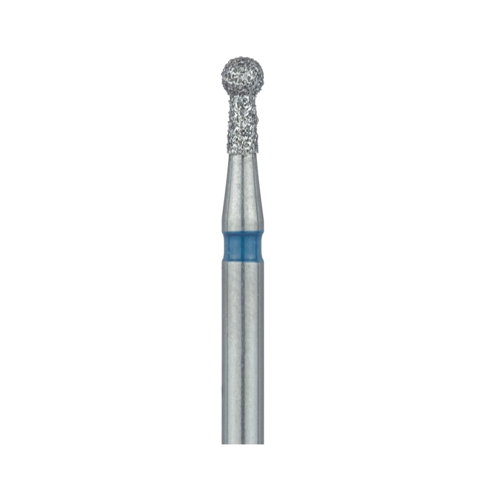Meisinger 802-016-FG Medium Grit Round Diamond Bur, Friction Grip, 1.6 mm Head Diameter, 3.5 mm Head Length, Blue Ring, 5/Pkg thumbnail 3