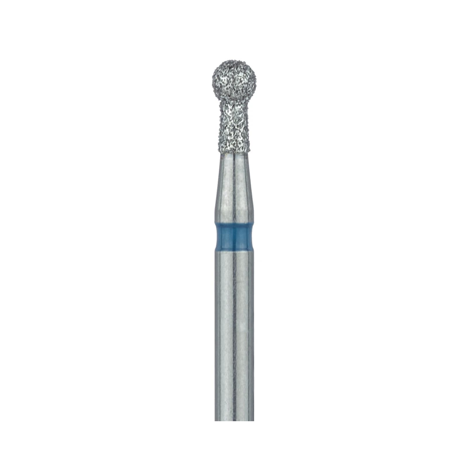 Meisinger 802-018-FG Medium Grit Round Diamond Bur, Friction Grip, 1.8 mm Head Diameter, 3.5 mm Head Length, Blue Ring, 5/Pkg thumbnail 3