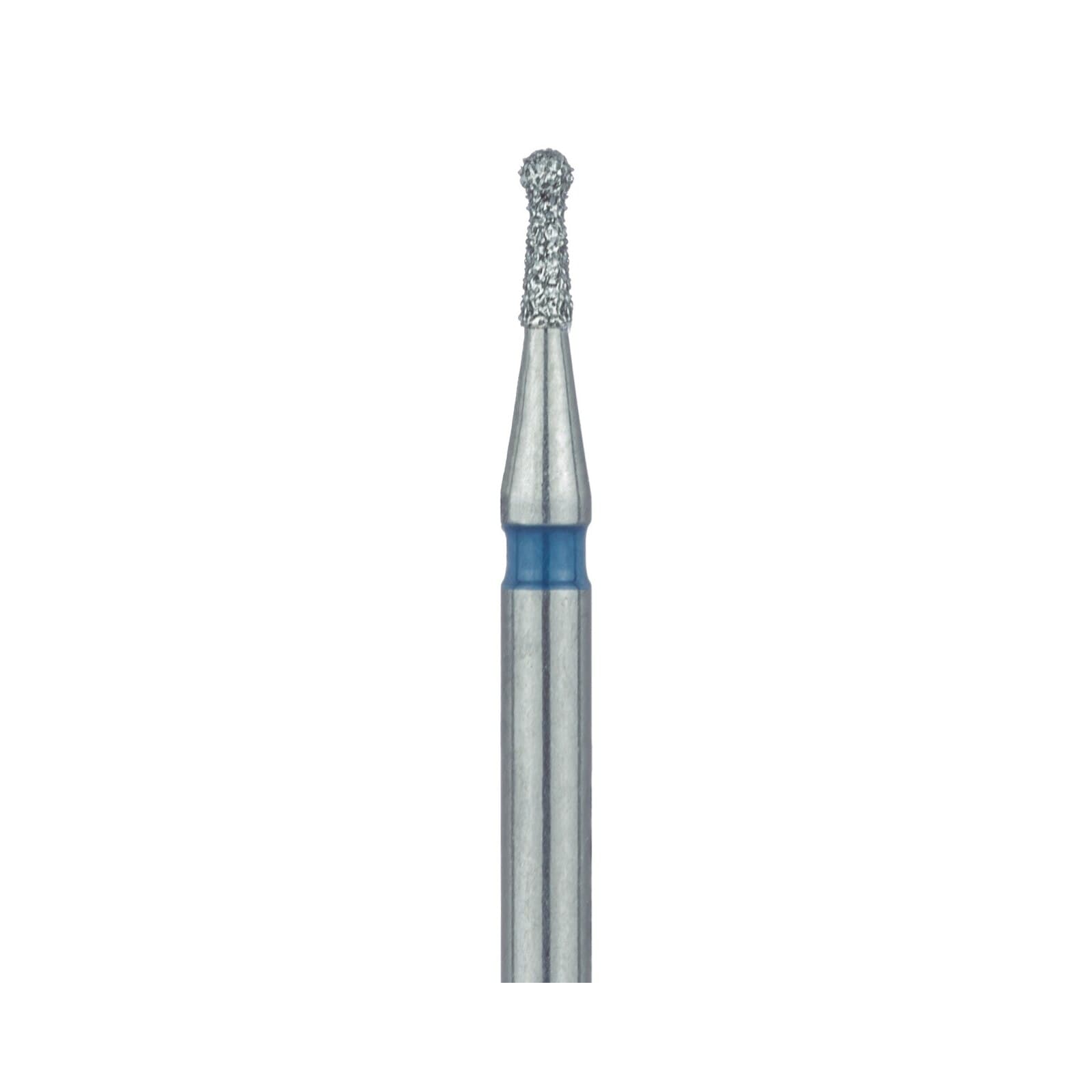 Meisinger 802-009-FG Medium Grit Round Diamond Bur, Friction Grip, 0.9 mm Head Diameter, 3.0 mm Head Length, Blue Ring, 5/Pkg thumbnail 3