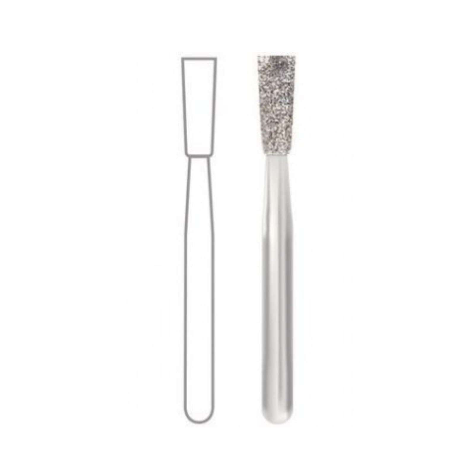 Midwest Multi-Use Diamond Bur 807-016C, FG, Coarse, Inverted Cone, 1.6 mm Diameter, 4.0 mm Length, 5/Pk thumbnail 2