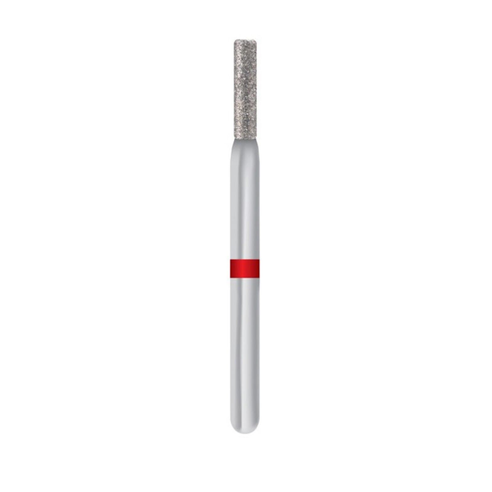 Midwest Multi-Use Diamond Bur, FG, Fine Grit, Cylinder Flat End Modified, 1.2mm Diameter, 6.0mm Length, 5/Pk, 836KR-012F thumbnail 2