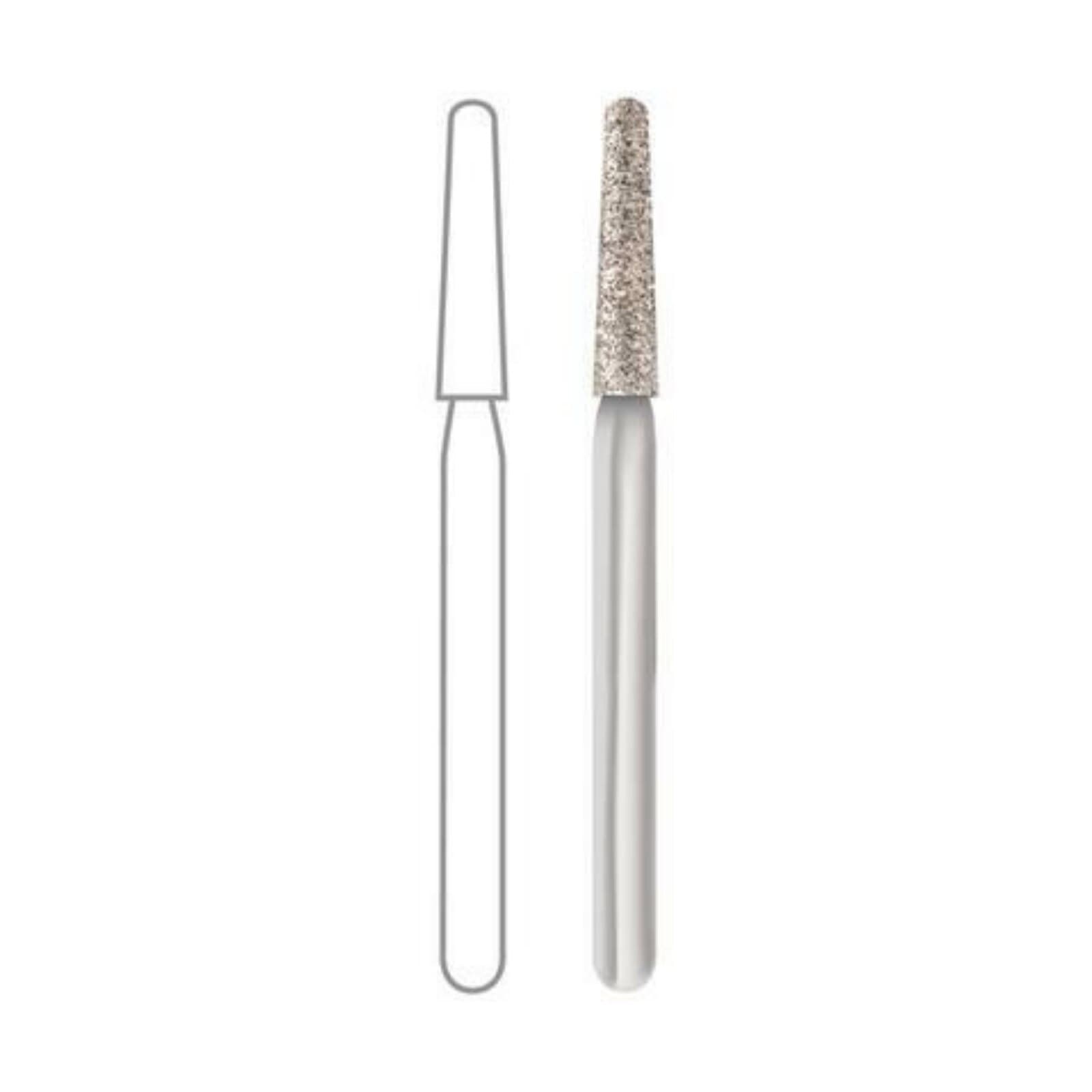 Midwest Multi-Use Diamond Bur 878K-018C, FG, Coarse, Taper Modified Bevel, 5/Pk, 471327 thumbnail 2