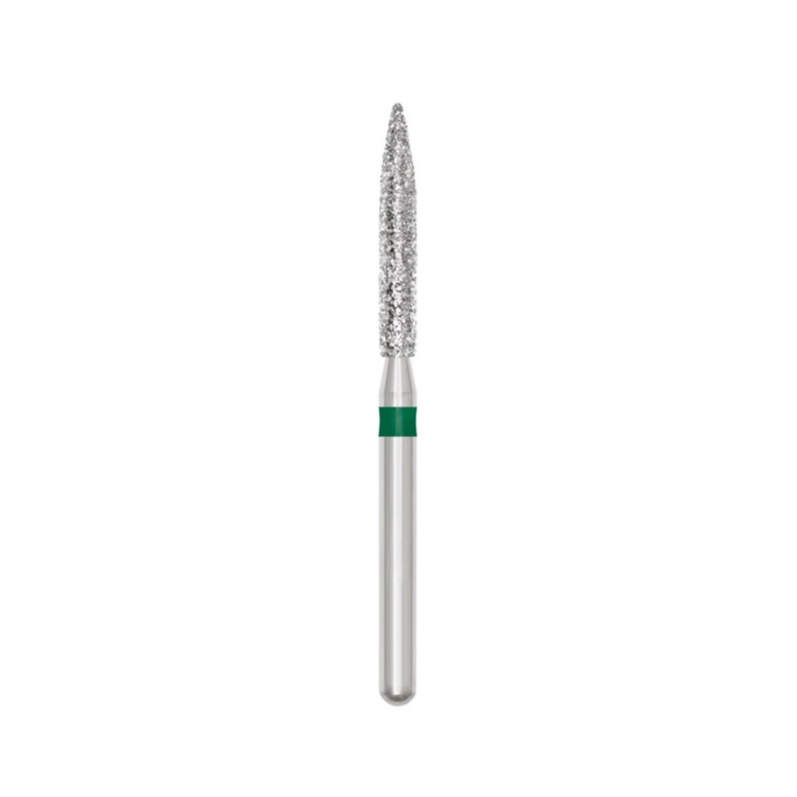 Midwest Multi-Use Diamond Bur #888/012, Coarse Grit, Flame Shape, Friction Grip Short Shank, 1.2 mm Diameter, 8.0 mm Length, 5/Pk thumbnail 2