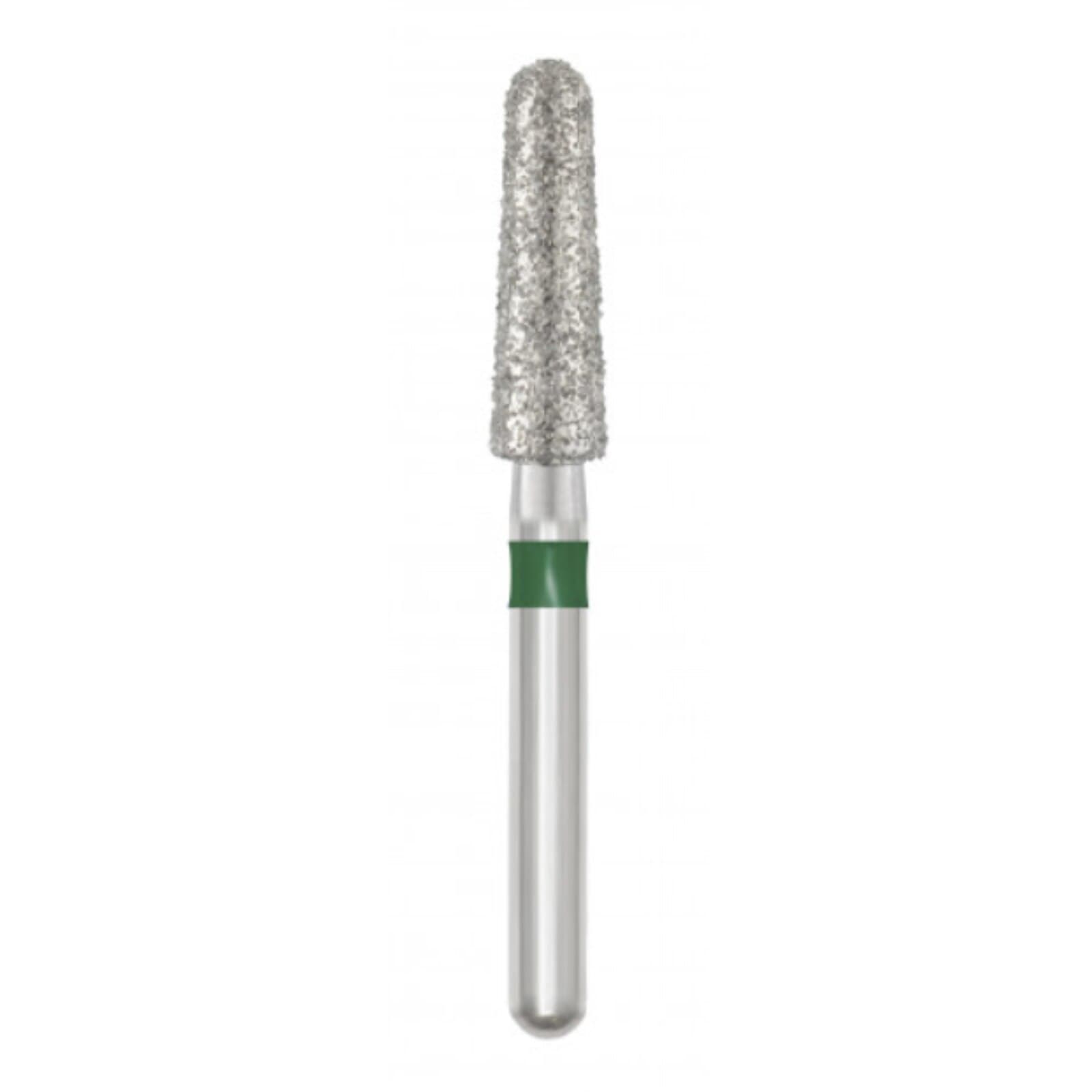 SS White Revelation Diamond Bur 856-025C-S, FG Short Shank, Coarse, Round End Taper, 5/Pk thumbnail 2