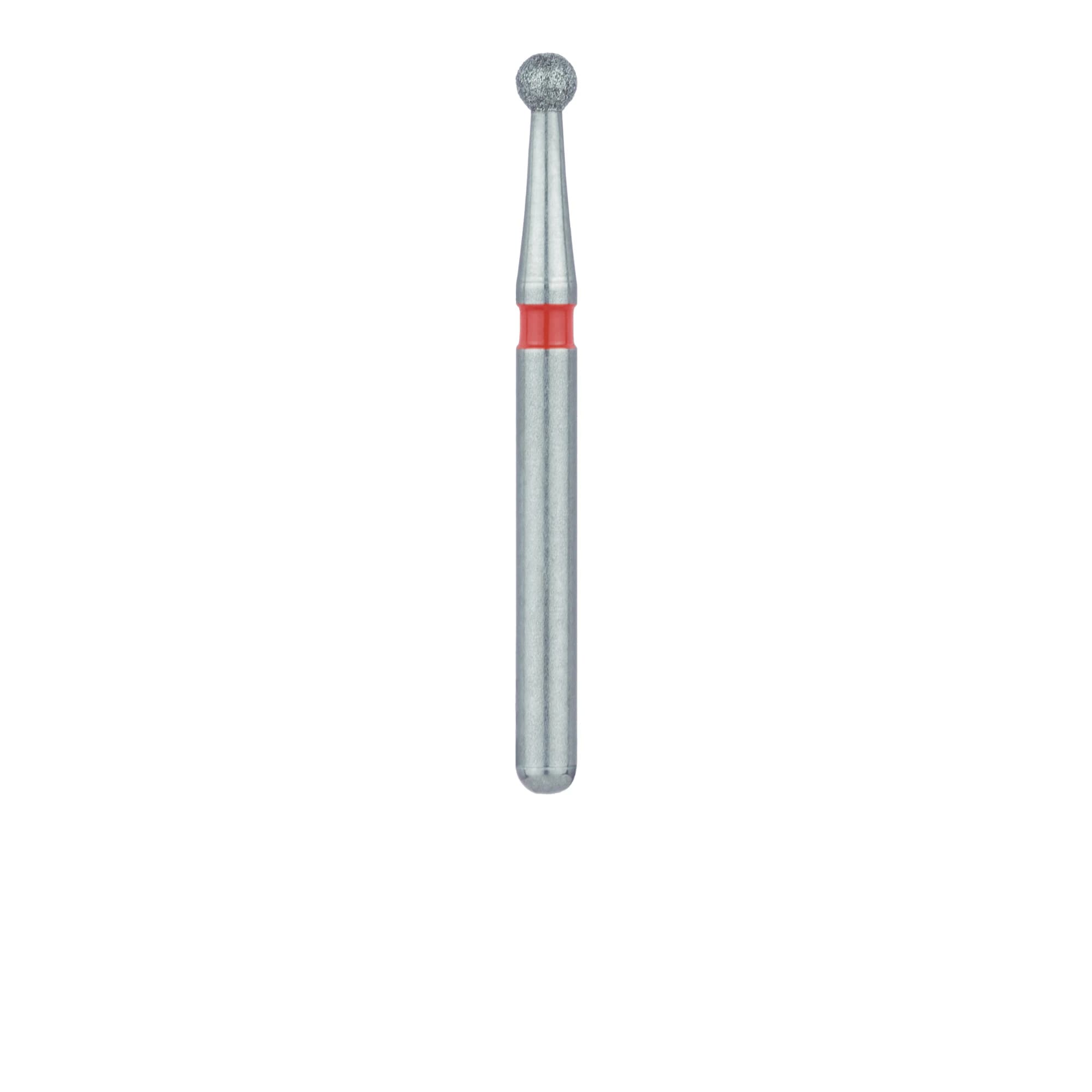Meisinger 801F-016-FG Fine Diamond Bur, Round, Friction Grip, 1.6 mm Head Diameter, Red Ring, 5/Pkg thumbnail 3