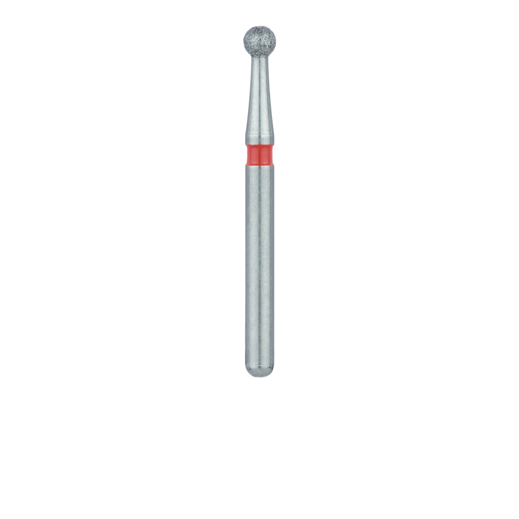 Meisinger 801F-018-FG Fine Diamond Bur, Round, Friction Grip, 1.8 mm Head Diameter, Red Ring, 5/Pkg thumbnail 3