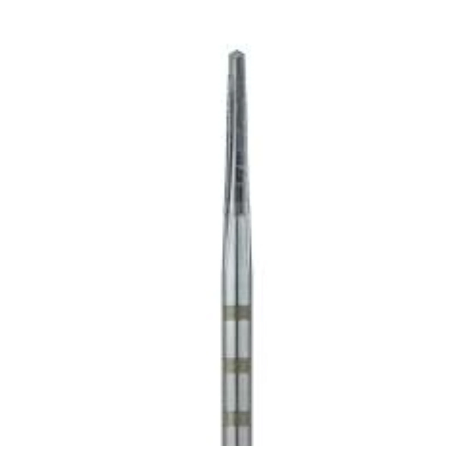 Meisinger SU #34L.012 Tapered, Spade Tip, Pikos Surgical Carbide Bur, 1.2mm Head, 6mm Working Length, 5/Pk, HM34IL-012-SU thumbnail 2