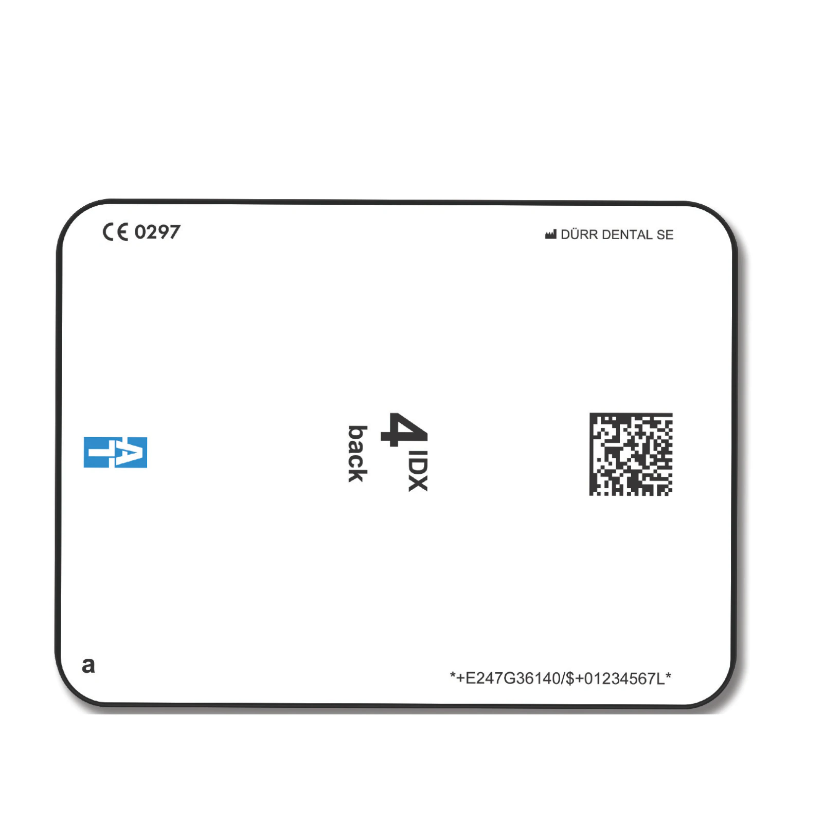 Air Techniques IDX Intraoral Phosphor Storage Plate (PSP) Size #4 with RFID, 1 Each, G3624 thumbnail 2