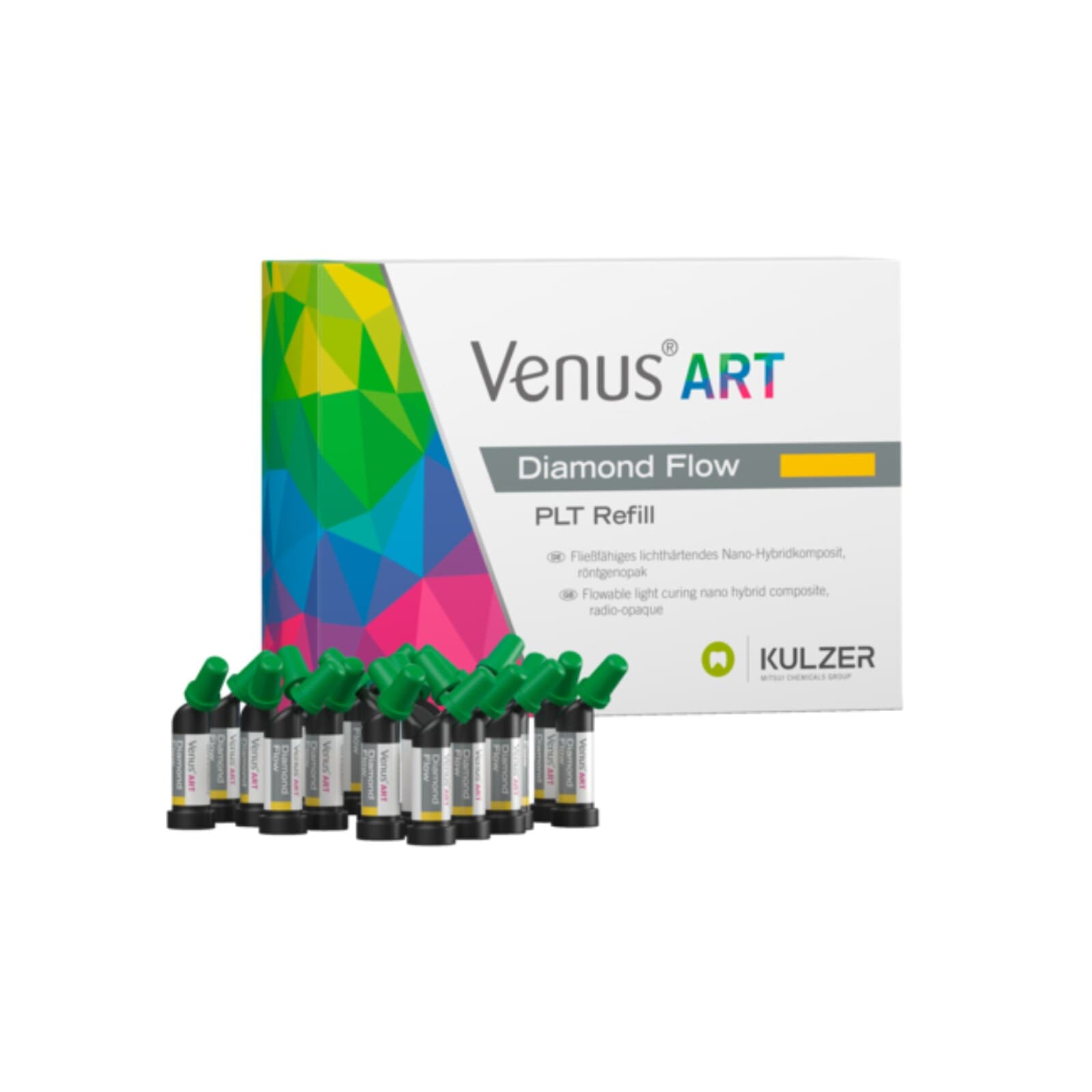 Venus Diamond Flow Flowable Composite, Clear (CL), 0.2 g Unidose Tips, Refill Pack of 20, 66040377 thumbnail 2