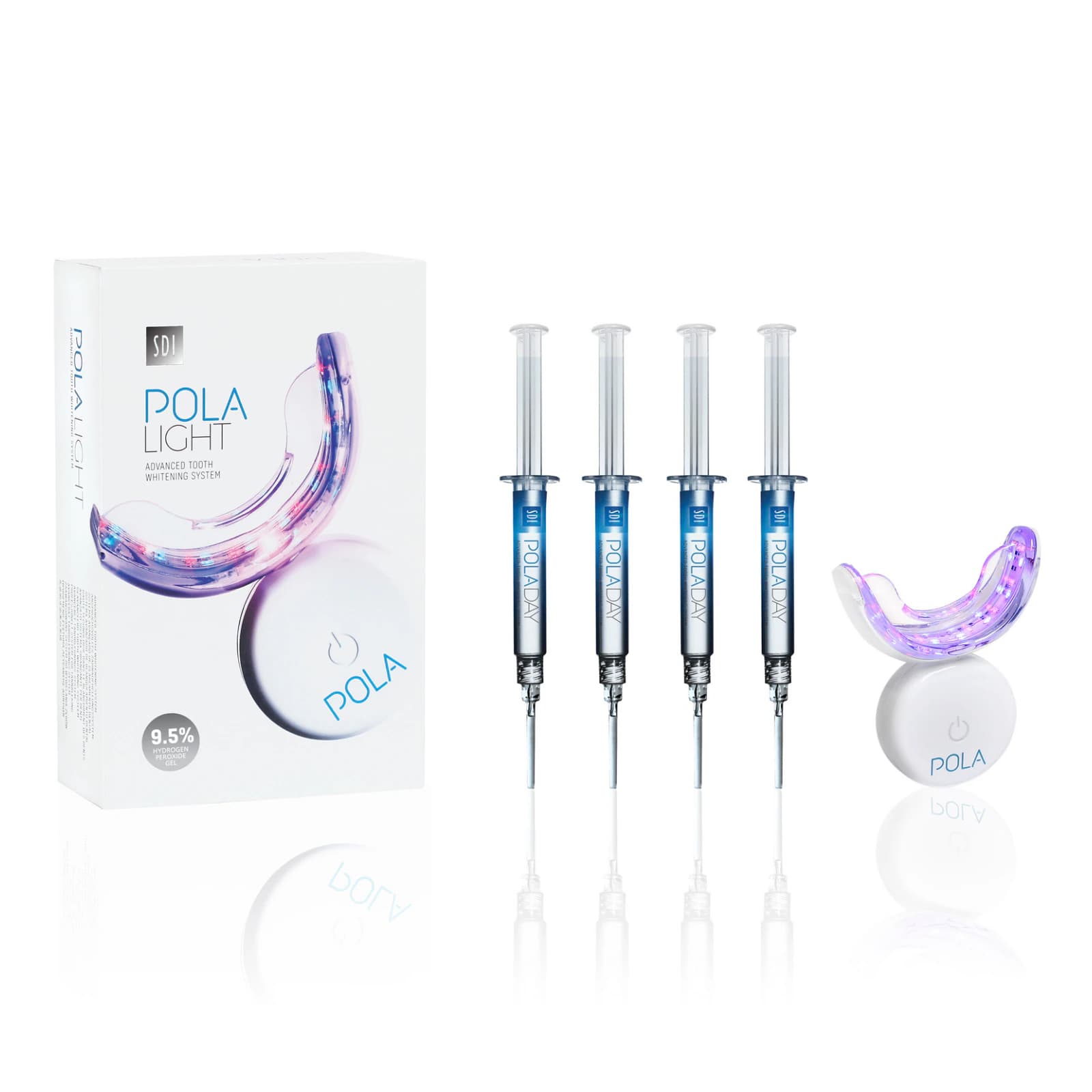 Pola Light 9.5% Hydrogen Peroxide In-Office Tooth Whitening Kit, 3g Syringes, 4/Pk - Pola Light 9.5% HP Kit 3g x 4/Pk - Image 1