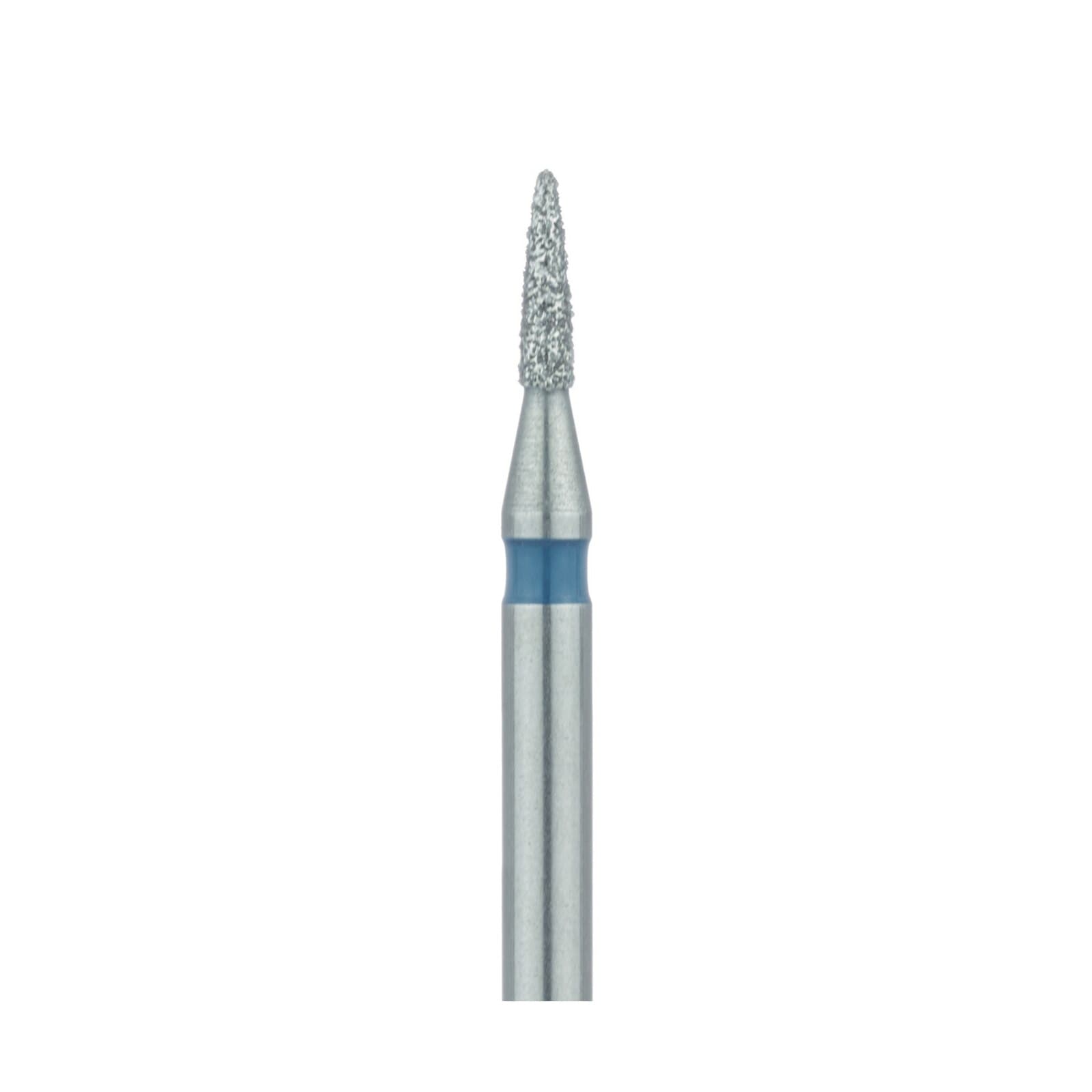Meisinger 861-010-FG Diamond Bur, FG, Medium Grit, Flame Shape, 1.0 mm Head Diameter, 5.0 mm Head Length, 5/Pkg thumbnail 3