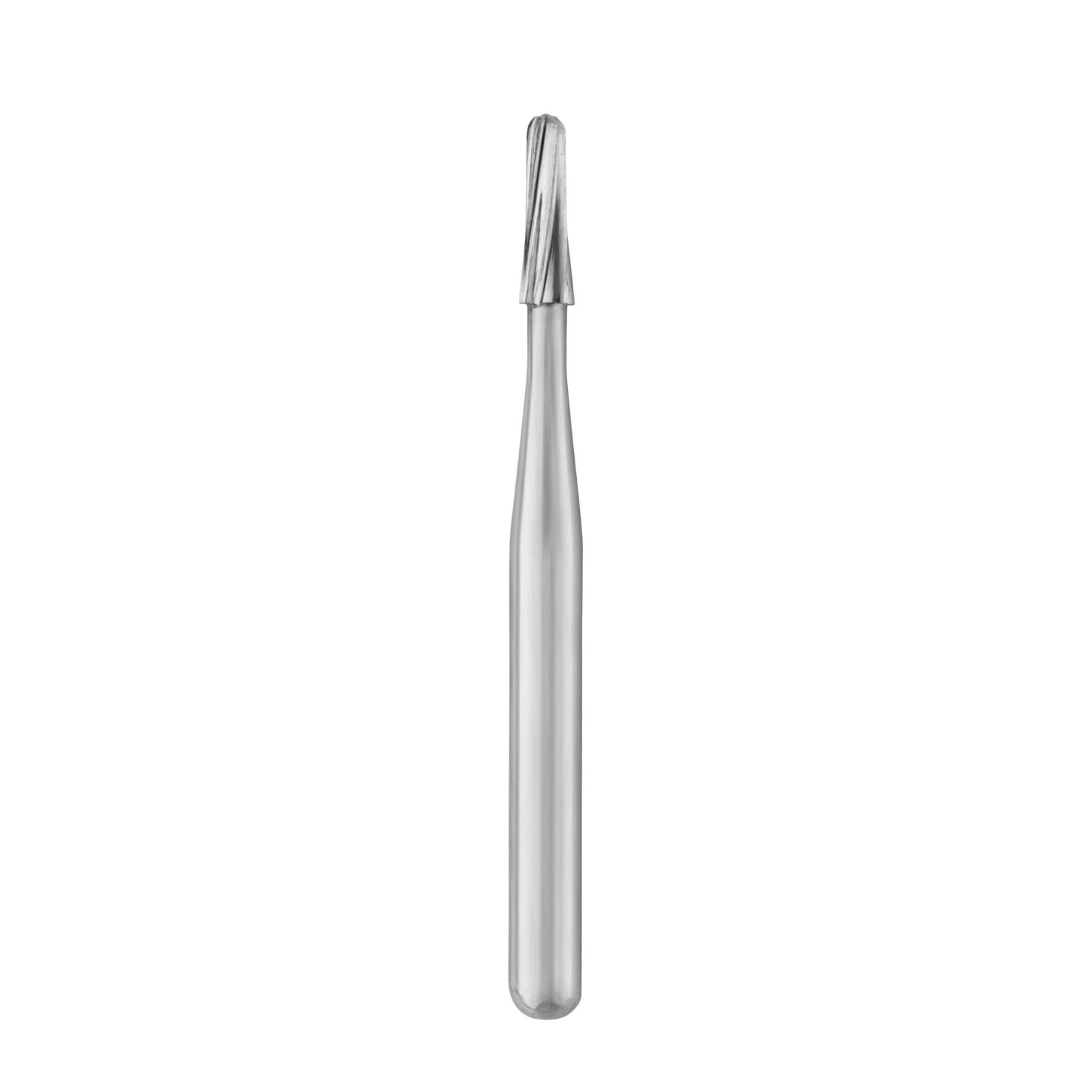 SS White FG 1171S Taper Round End Plain Fissure Carbide Bur, Short Shank, 100/Pack thumbnail 2