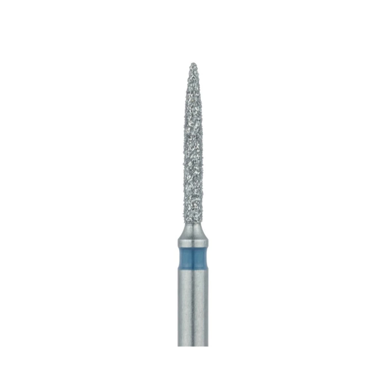 Meisinger 862-010-HP Medium Grit Flame Diamond Bur, 1.0 mm Head Diameter, HP Shank, 5/Pack - Diamond Instruments – HP, Medium, Flame - Size #862-010-HP, 1.6 mm Diameter - Image 1