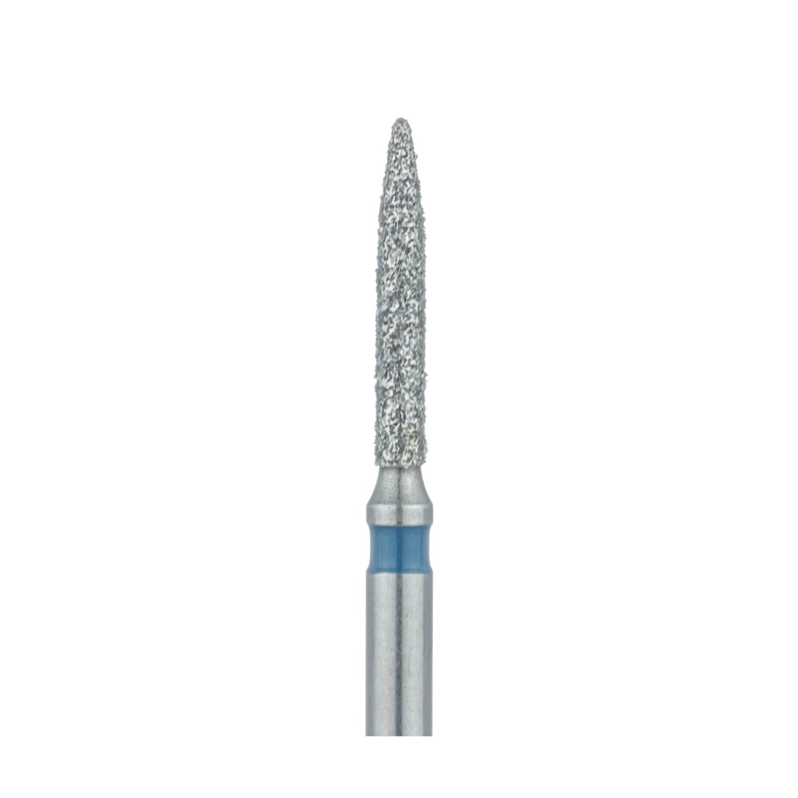 Meisinger Multi-Use Diamond Bur, FG, Flame, #862, 1.2 mm Head, Medium Grit, Blue Ring, 5/Pk, 862-012-FG thumbnail 4