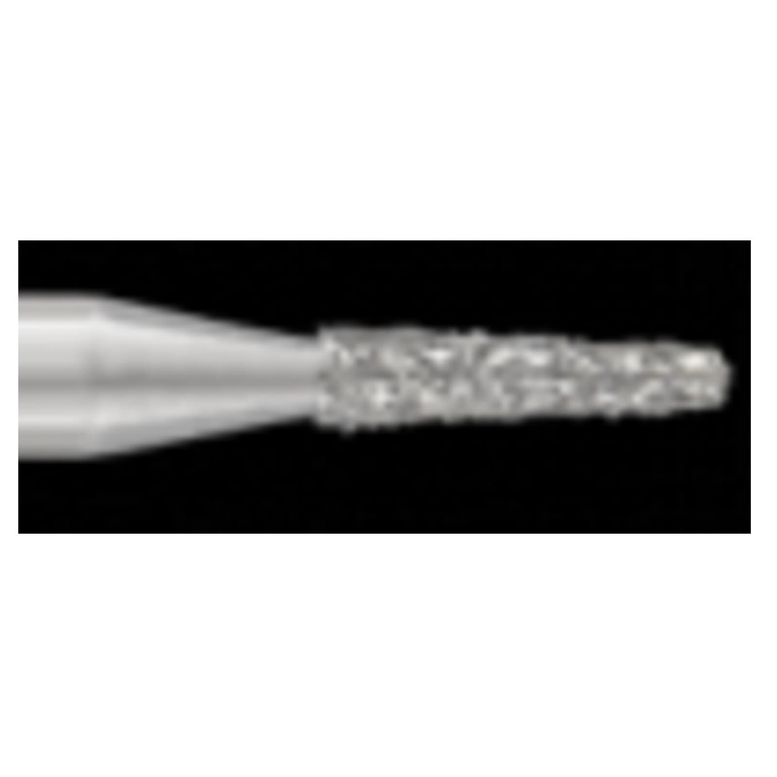 SS White Piranha Diamond Bur 845-010C, Coarse Grit, Flat End Taper, Friction Grip, Single-Use, 25/Pk thumbnail 2
