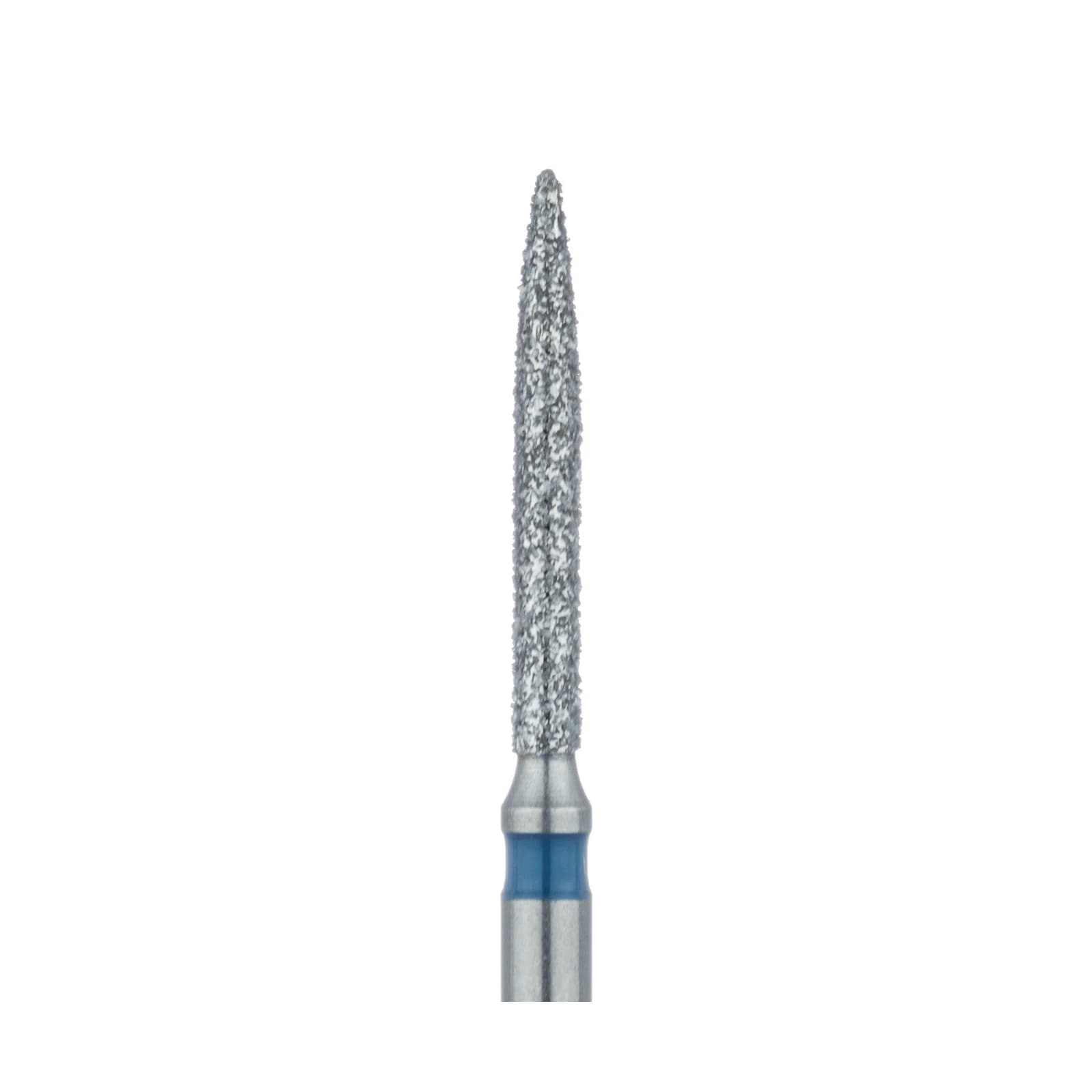 Meisinger Multi-Use Diamond Bur, FG, Long Flame, #863, 1.2 mm, Medium (Blue), 5/Pk, 863-012-FG thumbnail 4