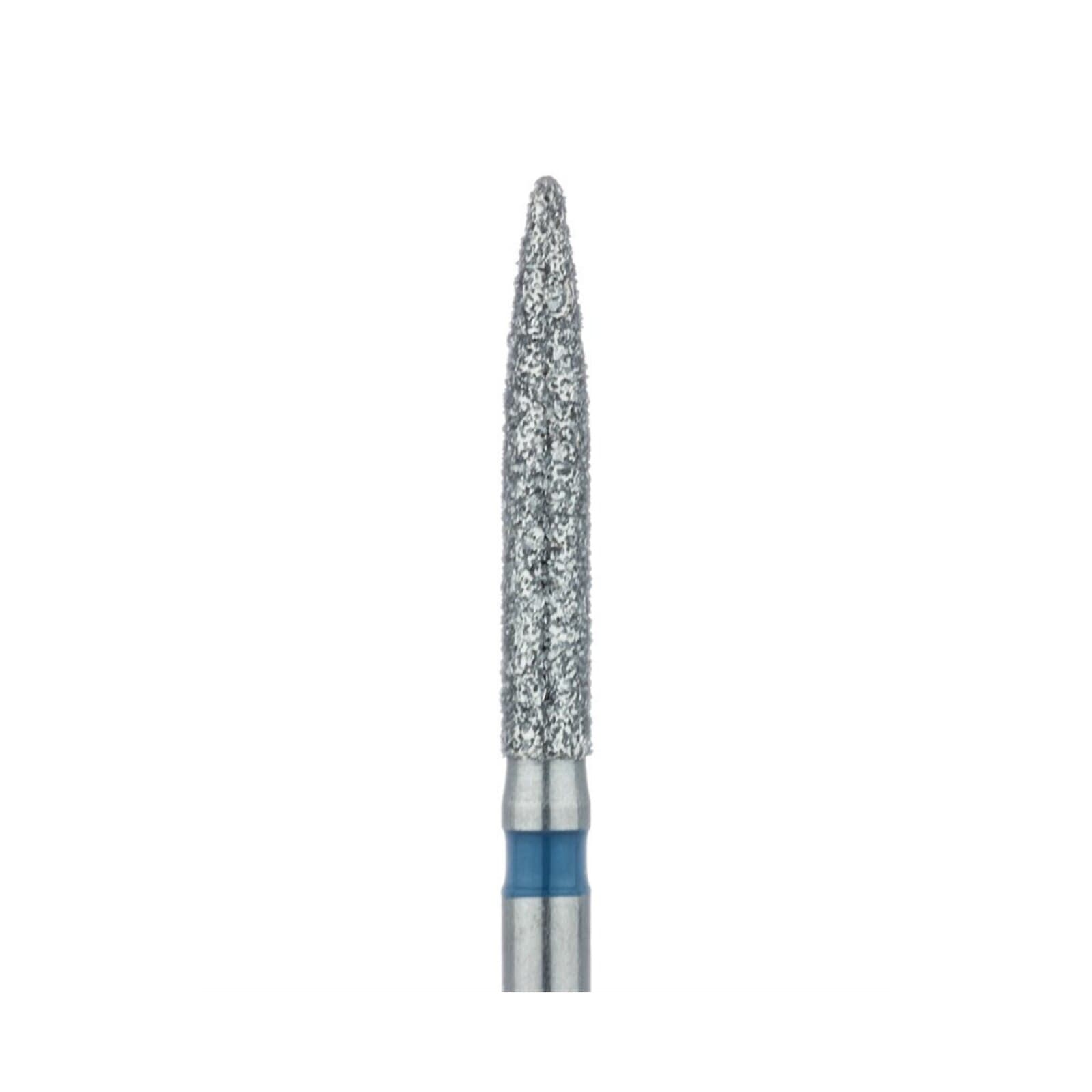 Meisinger Diamond Bur, HP, Medium Grit, Flame Shape, 1.6 mm Diameter, 10 mm Working Length, #863-016-HP, 5/Pack thumbnail 2