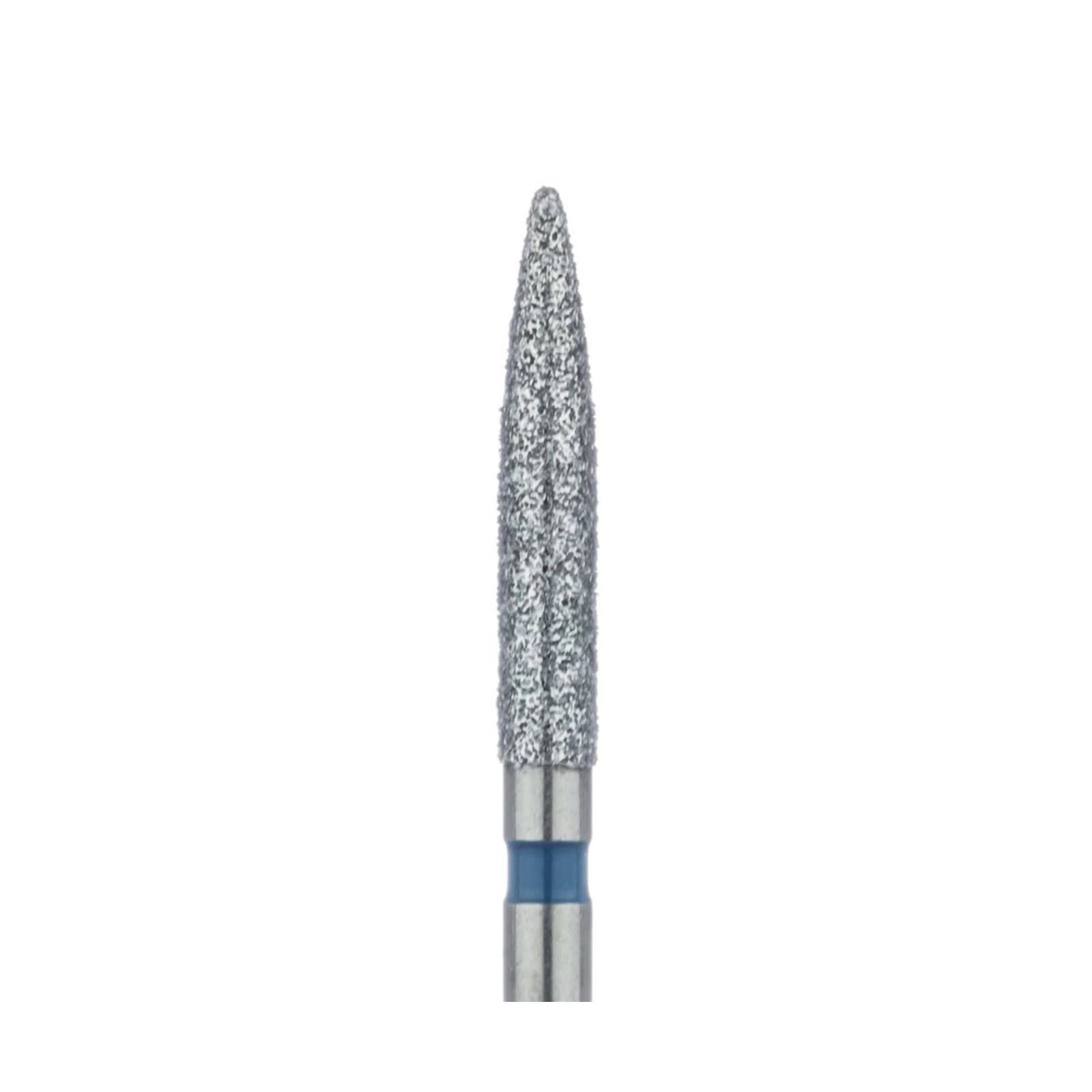 Meisinger 863-018-HP Diamond Bur, Medium Grit, Flame Shape, Long, 1.8 mm Diameter, Handpiece (HP), 5/Pack thumbnail 3