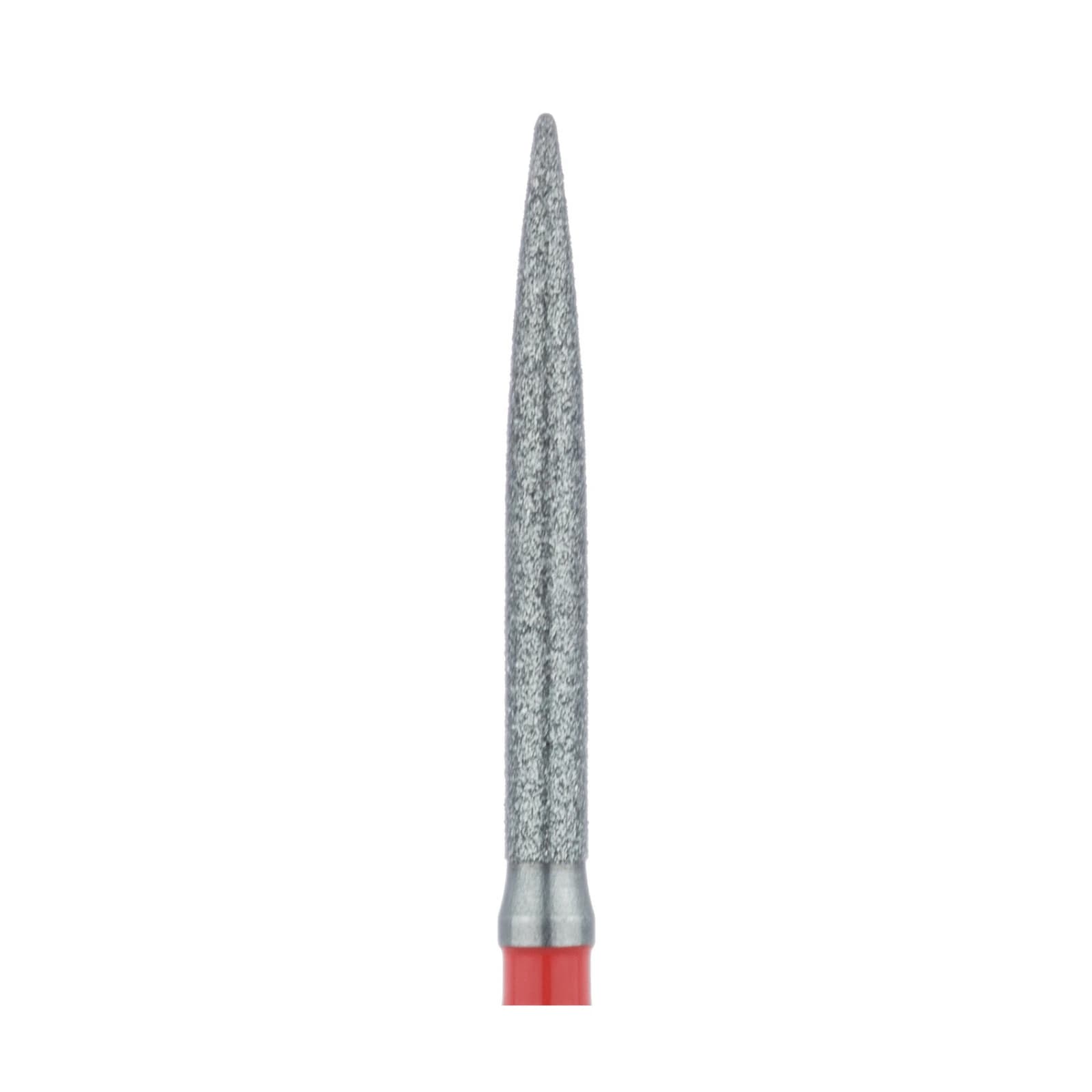 Meisinger Multi-Use Diamond Bur, FG, Long Flame, #863LF, 1.4 mm, Fine (Red), 5/Pk, 863LF-014-FG thumbnail 4