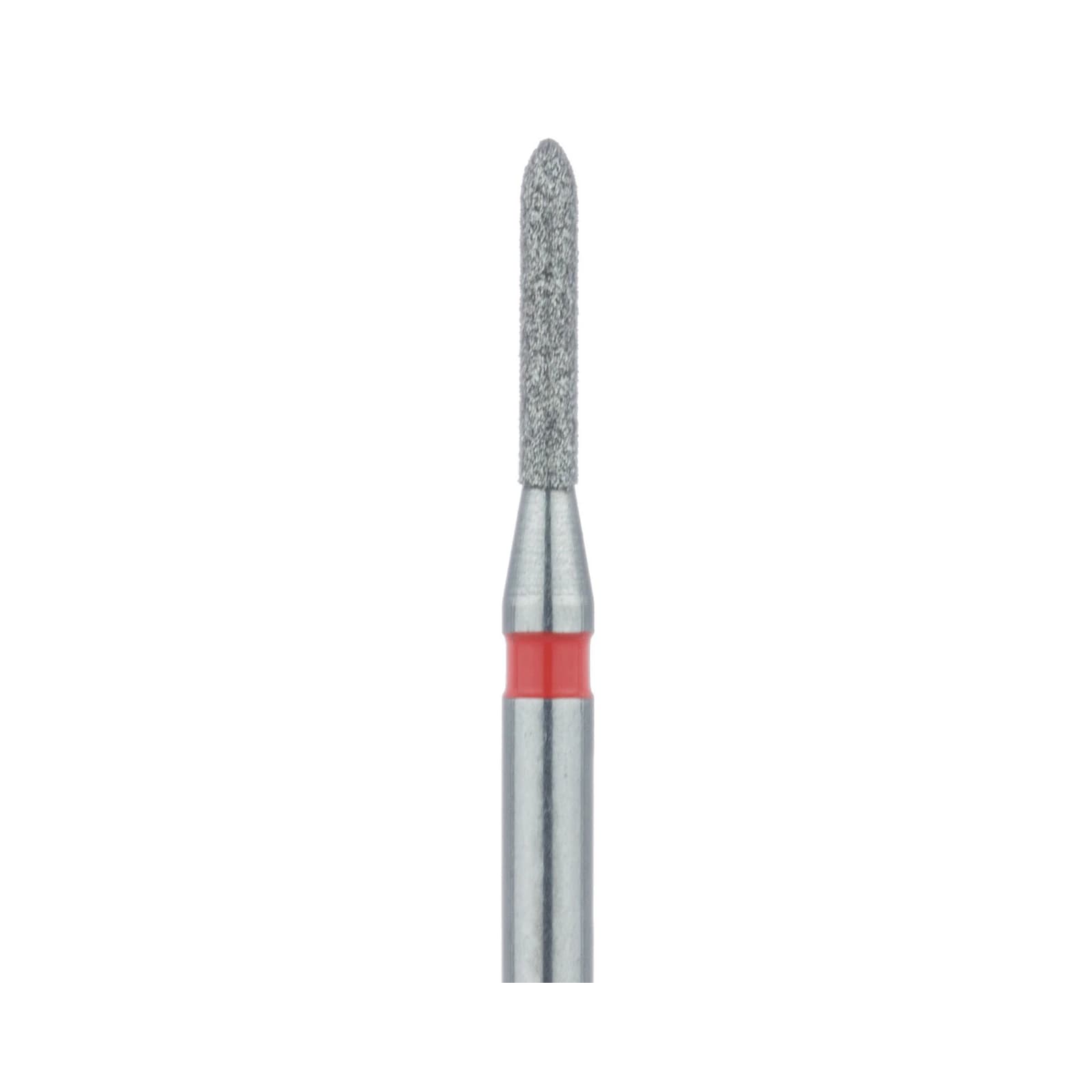 Meisinger 867F-010-FG Fine Diamond Bur, Torpedo, Friction Grip, 1.0 mm, Red Ring, 5/Pk - Meisinger Diamonds 867F-010-FG Fine 5/Pk - Image 1