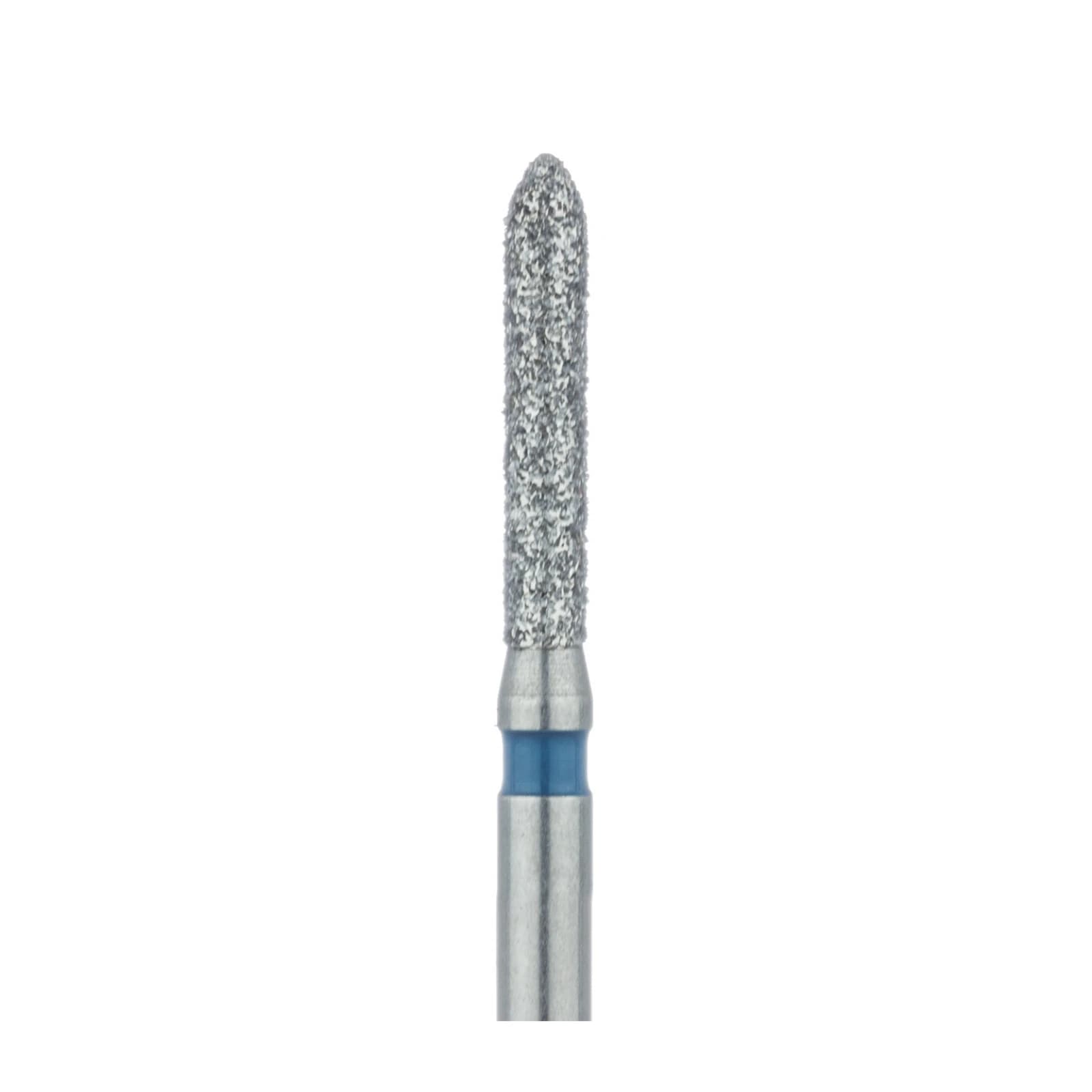 Meisinger Multi-Use Diamond Bur, Friction Grip, Long Torpedo, 868-014-FG, 1.4 mm, Medium Grit, Blue Ring, 5/Pk thumbnail 4