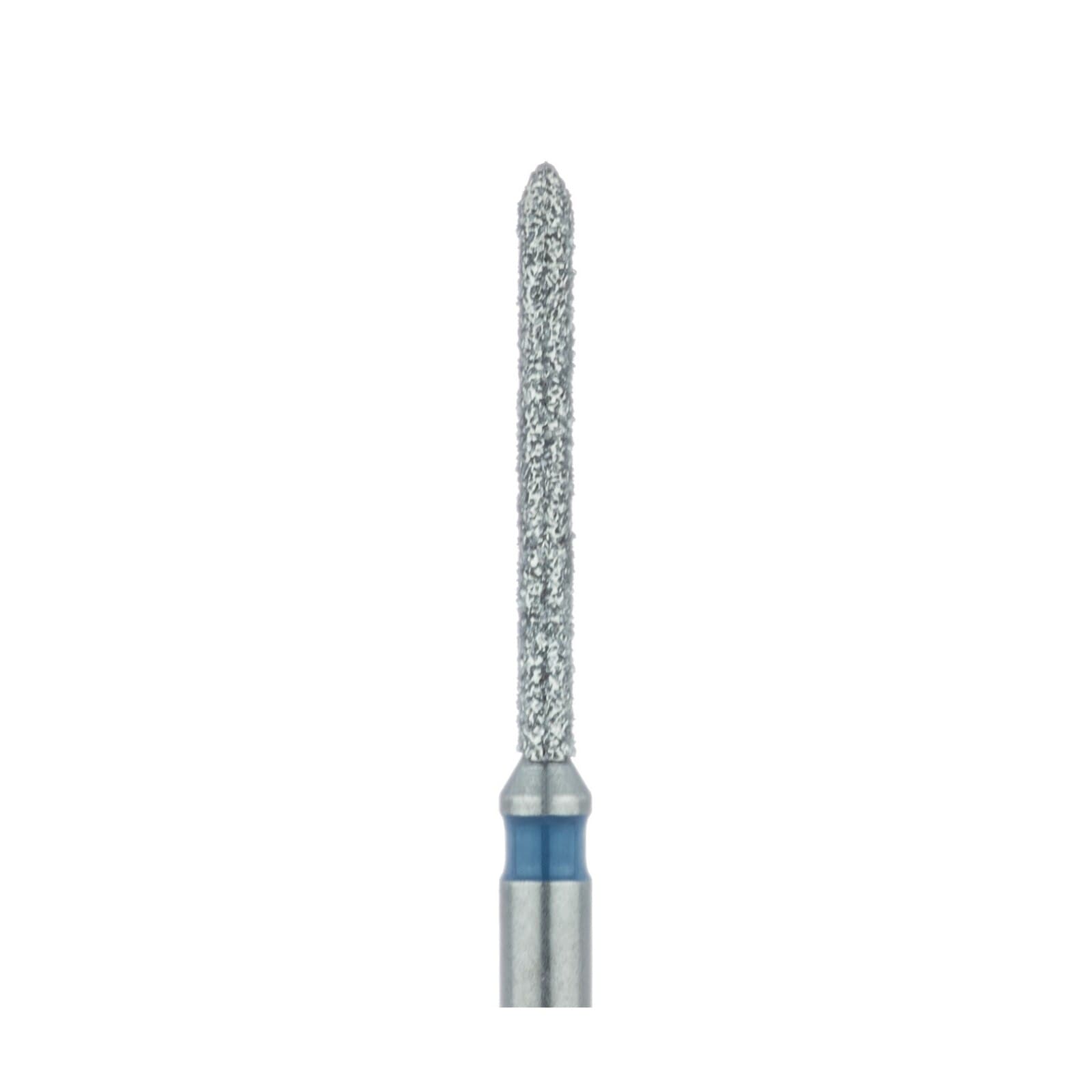 Meisinger 869-010-FG Medium Grit Diamond Bur, Long Torpedo Shape, Friction Grip, 1.0 mm Diameter, 10 mm Working Length, 5/Pack thumbnail 3
