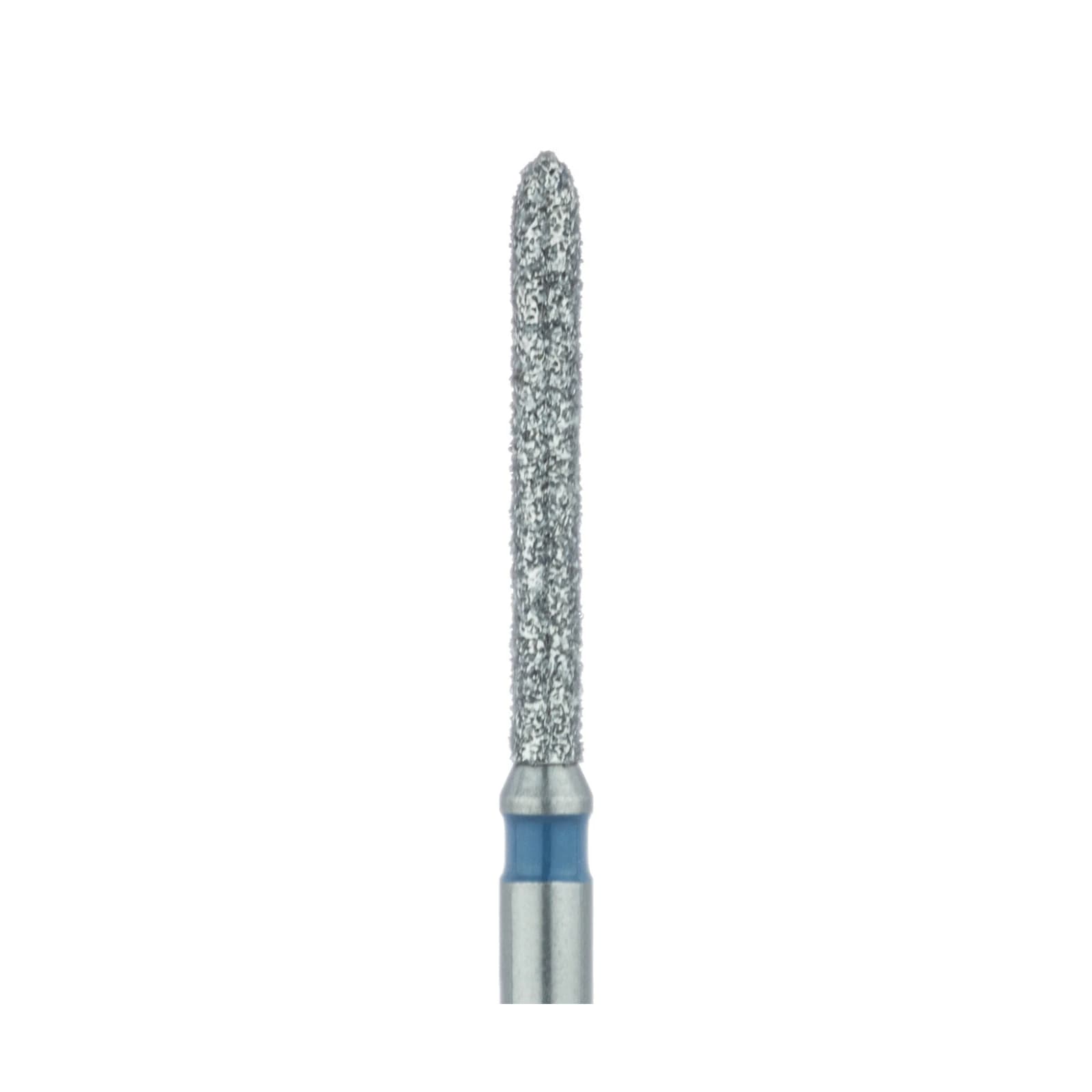 Meisinger Multi-Use Diamond Bur, Friction Grip, Long Torpedo, 869-012-FG, 1.2 mm, Medium Grit, Blue Ring, 5/Pk thumbnail 4
